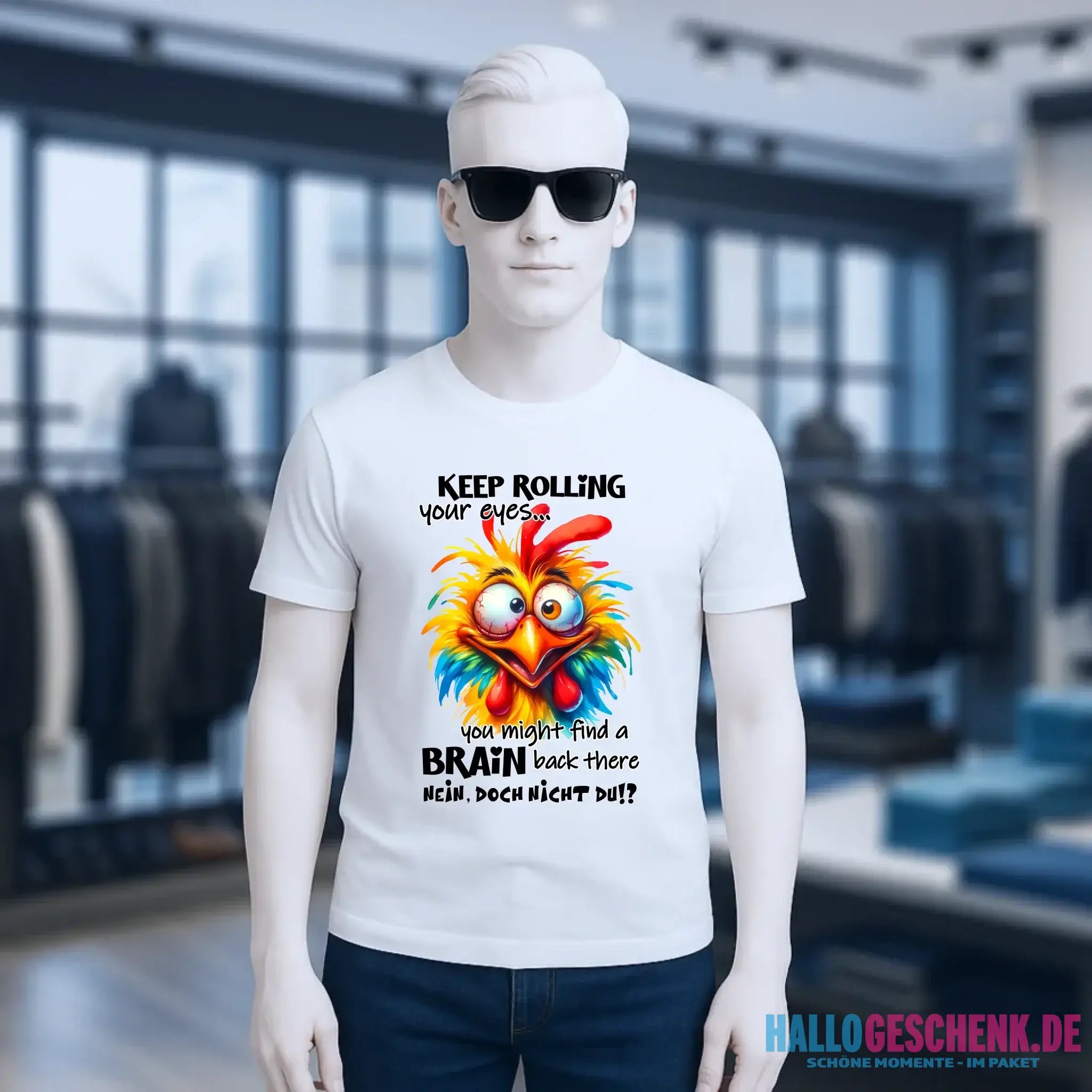 Find a brain!? • Unisex Premium T-Shirt XS-5XL aus Bio-Baumwolle für Damen & Herren • Exklusivdesign • personalisiert