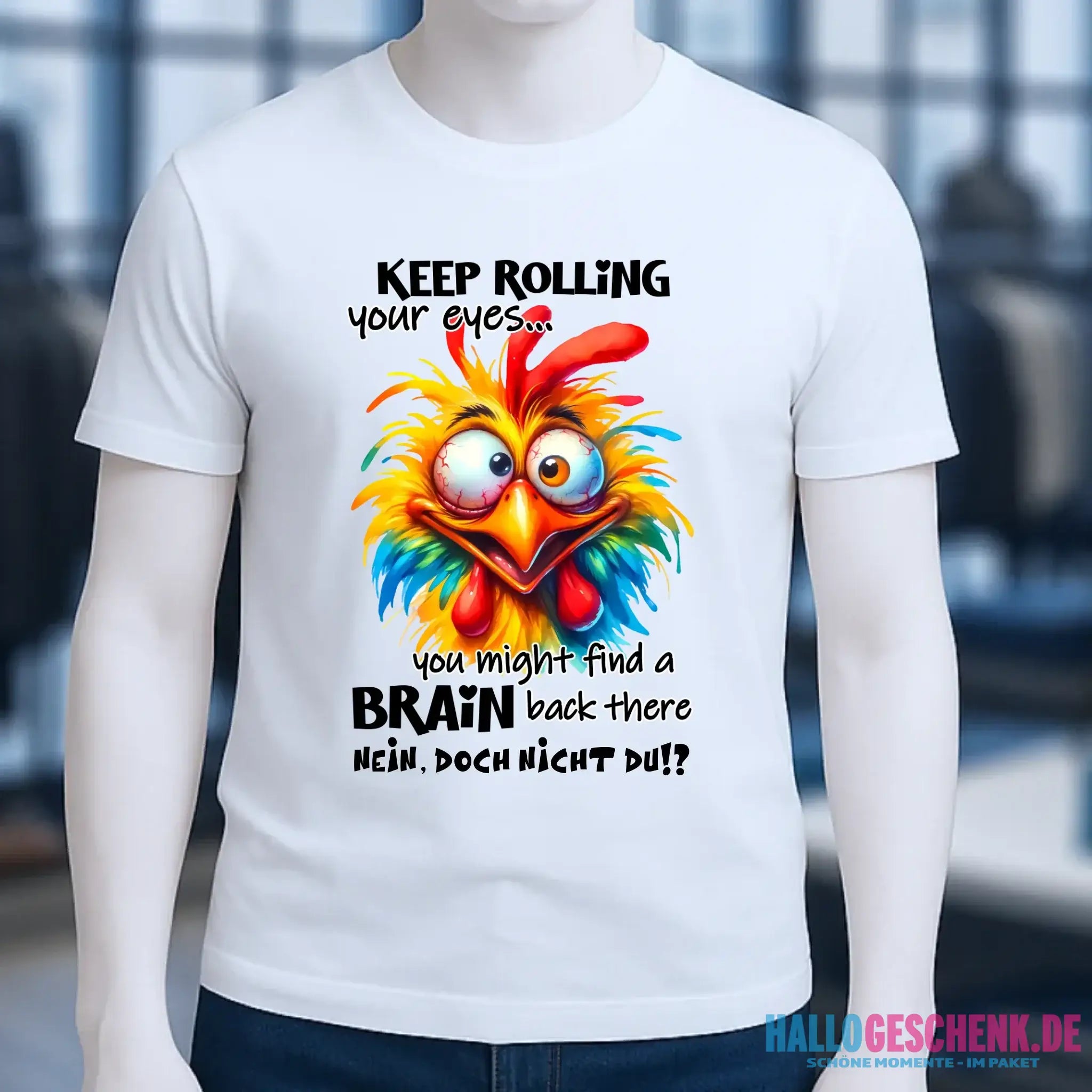 Find a brain!? • Unisex Premium T-Shirt XS-5XL aus Bio-Baumwolle für Damen & Herren • Exklusivdesign • personalisiert