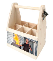 Papa grillt Flaschenträger