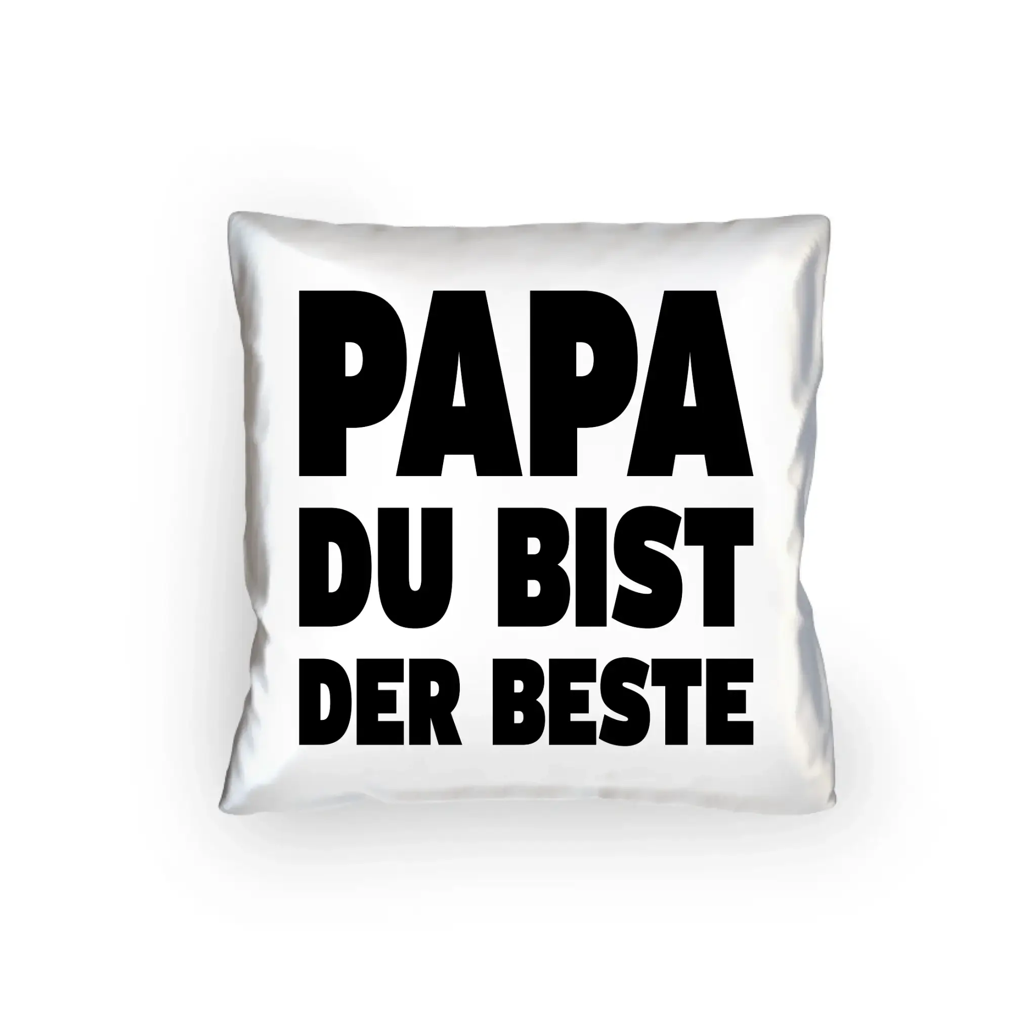 Fotowort: Papa • Fotogeschenk • personalisiert • Kissen 40x40 cm - Kissen 40x40 cm / White / 40cm-x-40cm