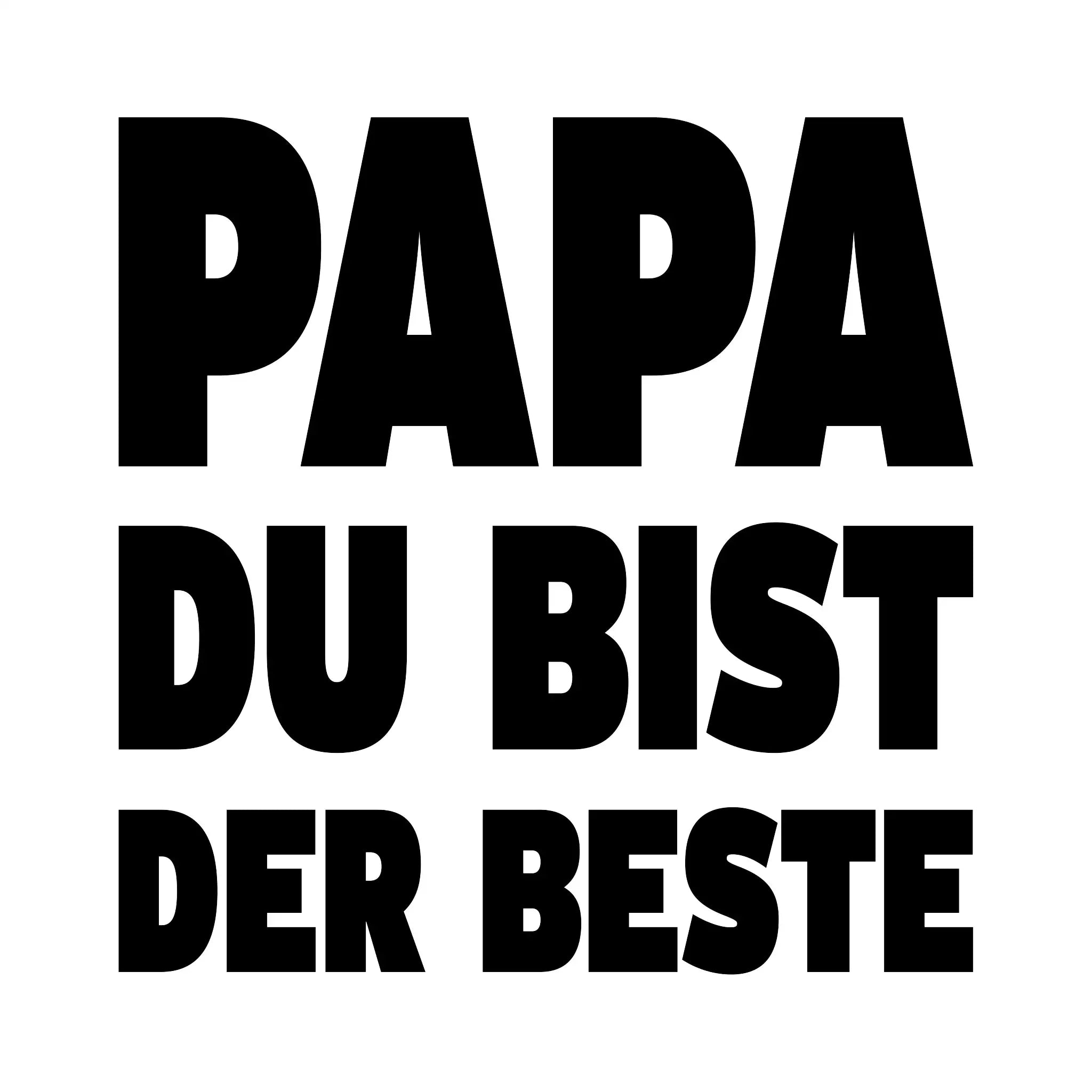 Fotowort: Papa • Fotogeschenk • personalisiert • STICKER 20x20cm (Aufkleber) - ausgestanzter Sticker 20x20 cm