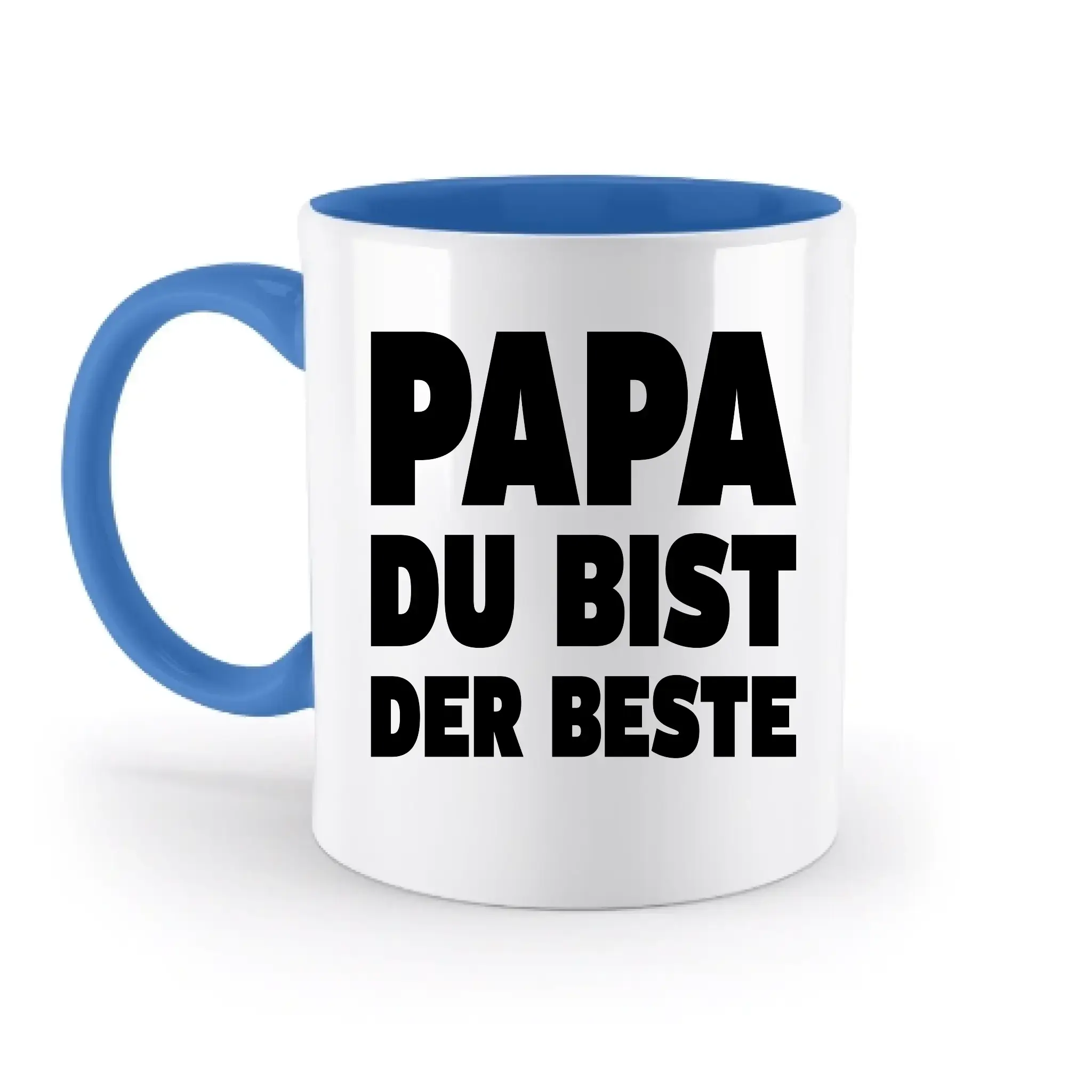 Fotowort: Papa • Fotogeschenk • personalisiert • zweifarbige Tasse (spülmaschinenfest) - zweifarbige Tasse
