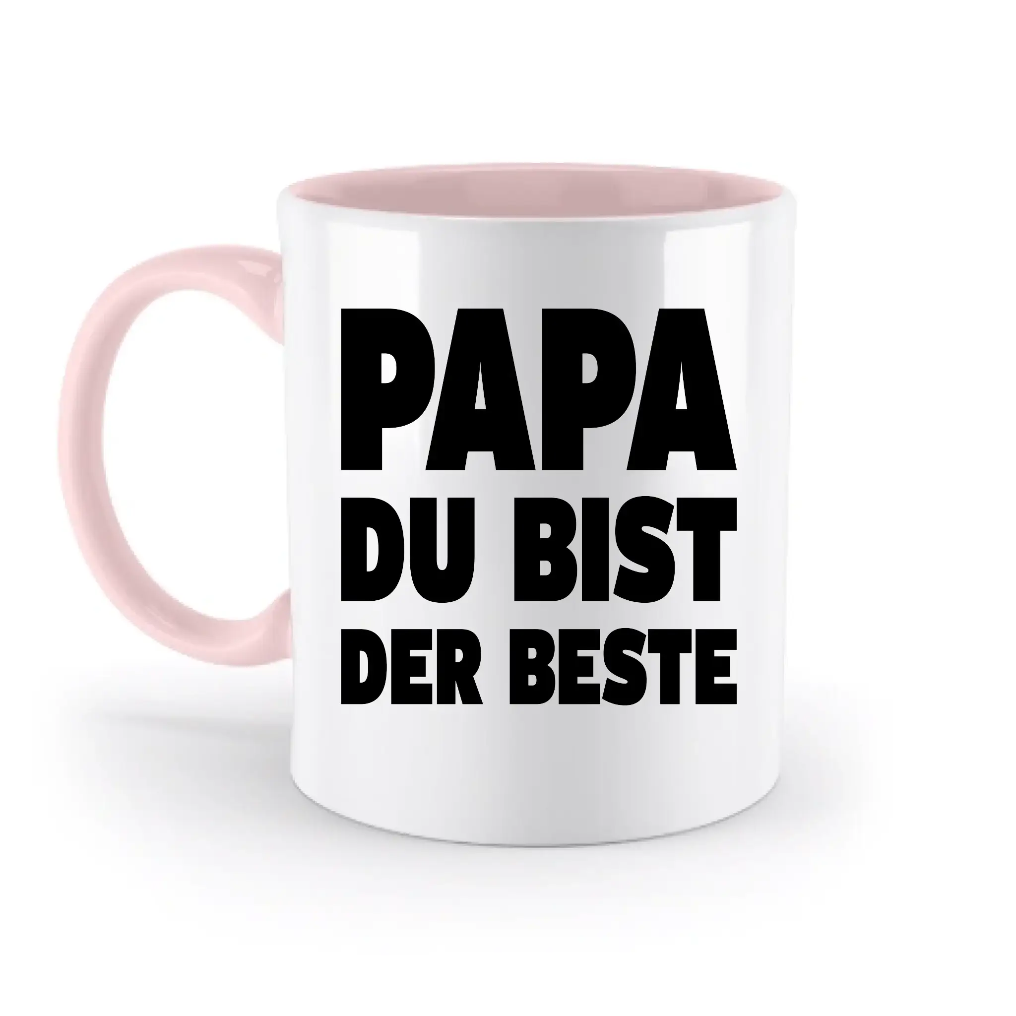 Fotowort: Papa • Fotogeschenk • personalisiert • zweifarbige Tasse (spülmaschinenfest) - zweifarbige Tasse