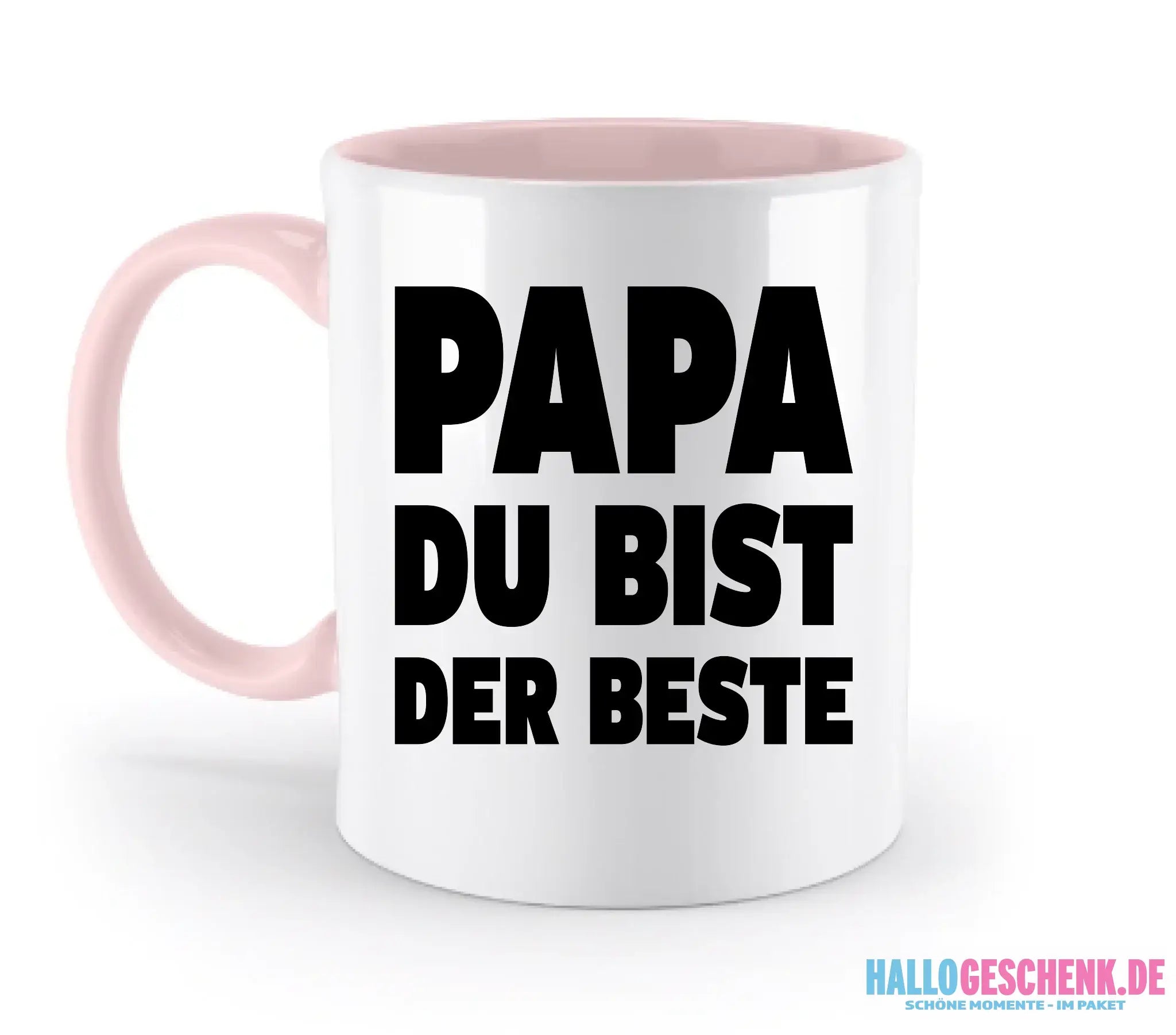 Fotowort: Papa • Fotogeschenk • personalisiert • zweifarbige Tasse (spülmaschinenfest) - zweifarbige Tasse