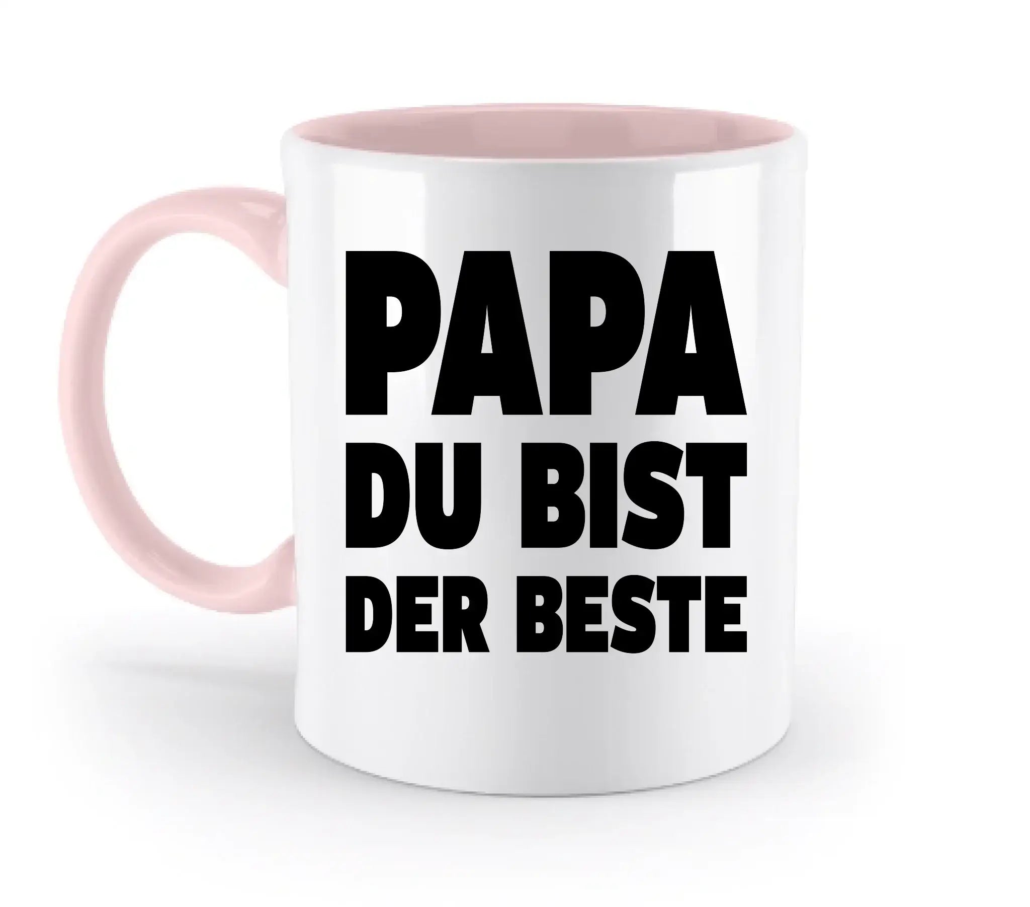 Fotowort: Papa • Fotogeschenk • personalisiert • zweifarbige Tasse (spülmaschinenfest) - zweifarbige Tasse
