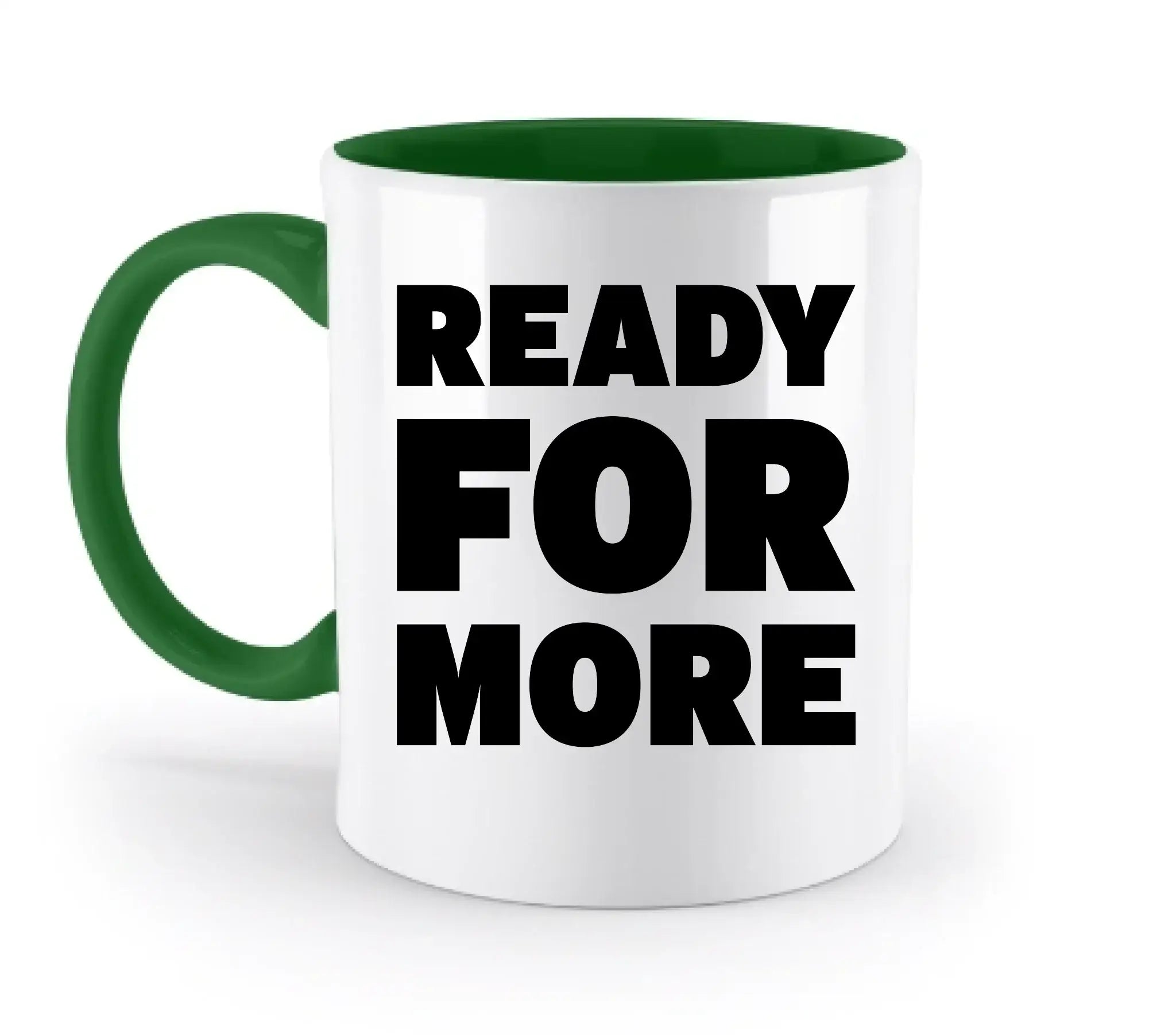 Fotowort: Ready for more • Fotogeschenk • personalisiert • zweifarbige Tasse (spülmaschinenfest) - zweifarbige Tasse