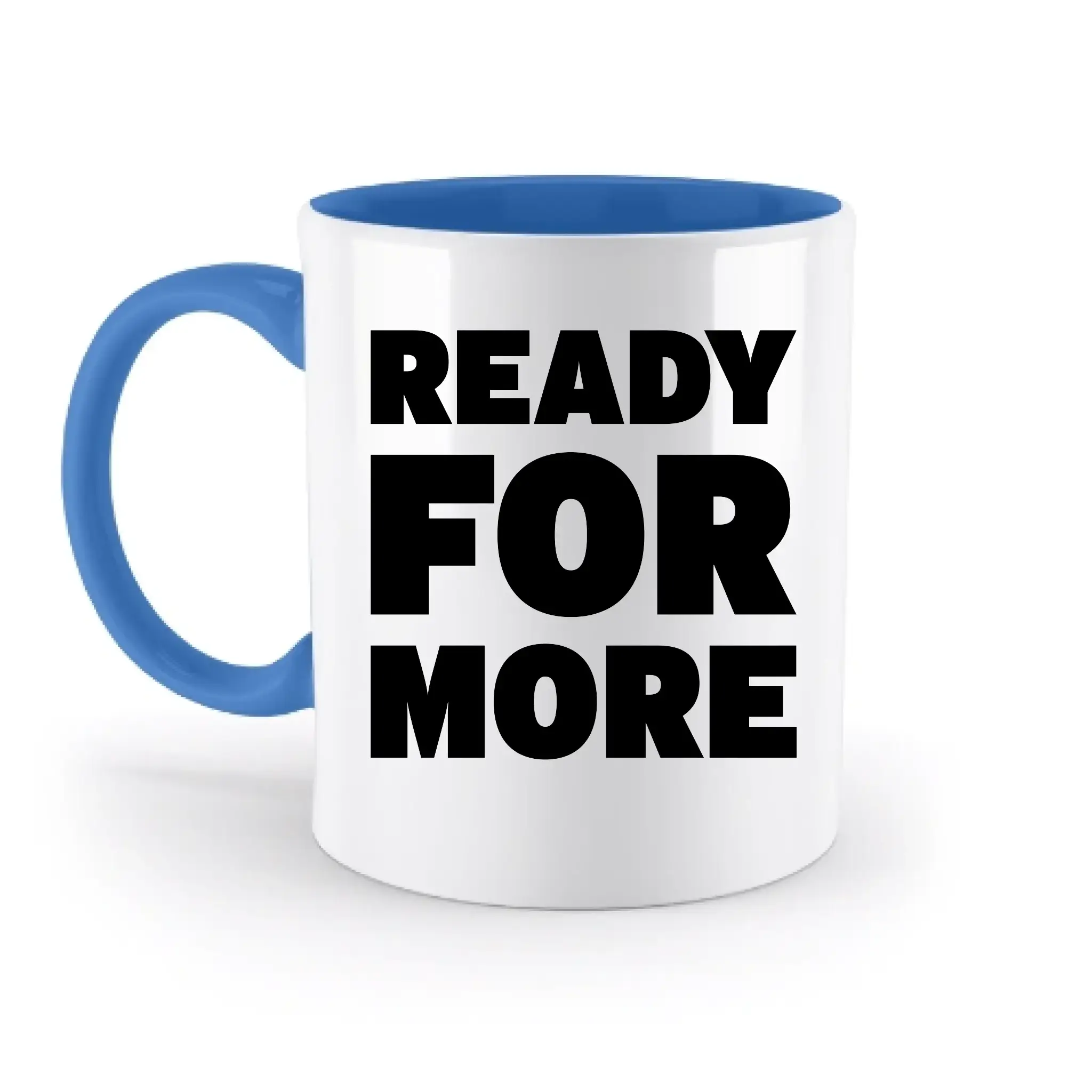 Fotowort: Ready for more • Fotogeschenk • personalisiert • zweifarbige Tasse (spülmaschinenfest) - zweifarbige Tasse
