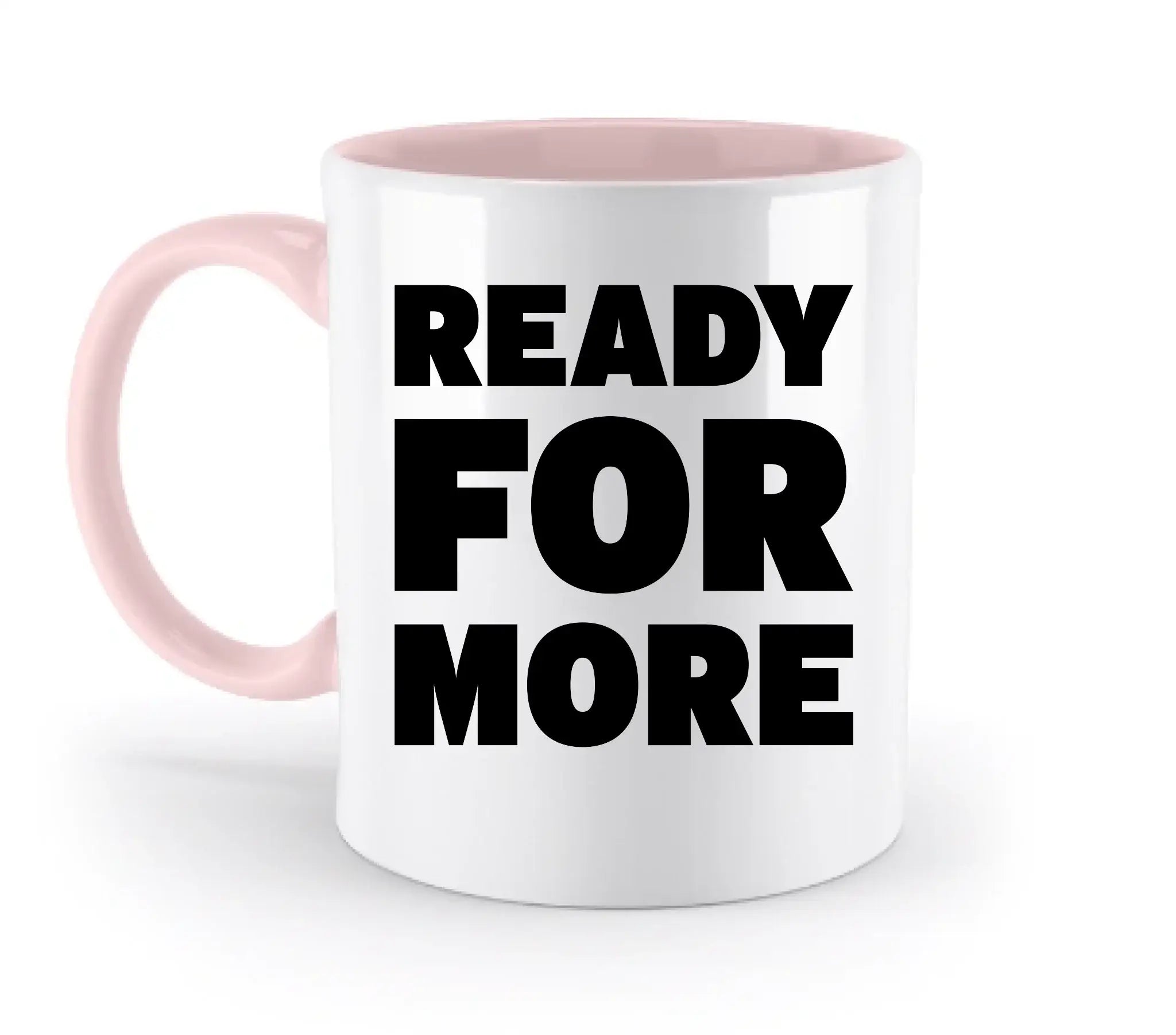 Fotowort: Ready for more • Fotogeschenk • personalisiert • zweifarbige Tasse (spülmaschinenfest) - zweifarbige Tasse