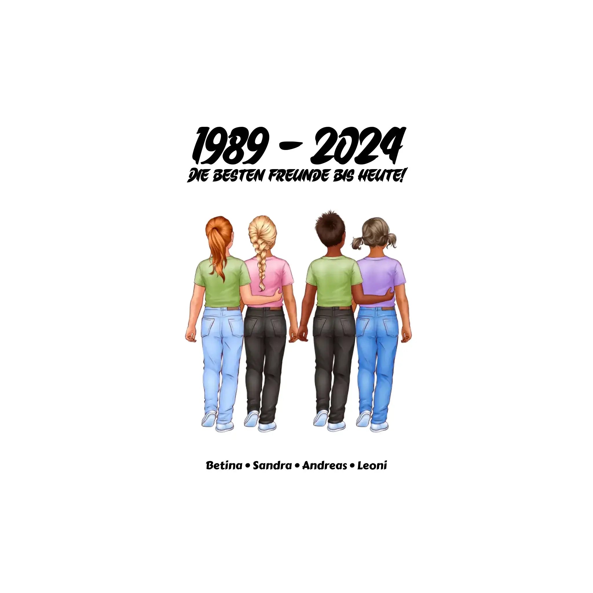 Friendship: 1-5 Kinder • mehrere Artikel • ’Statement-Collection’ • Wunschtext • personalisierte Figuren