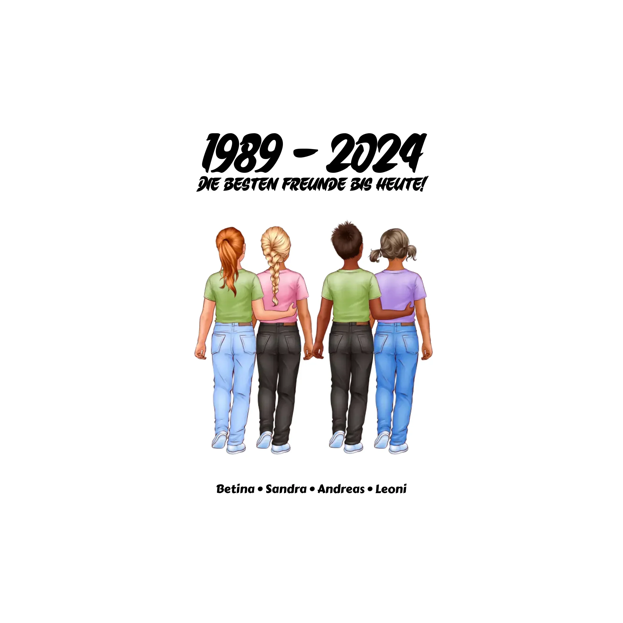 Friendship: 1-5 Kinder • mehrere Artikel • ’Statement-Collection’ • Wunschtext • personalisierte Figuren