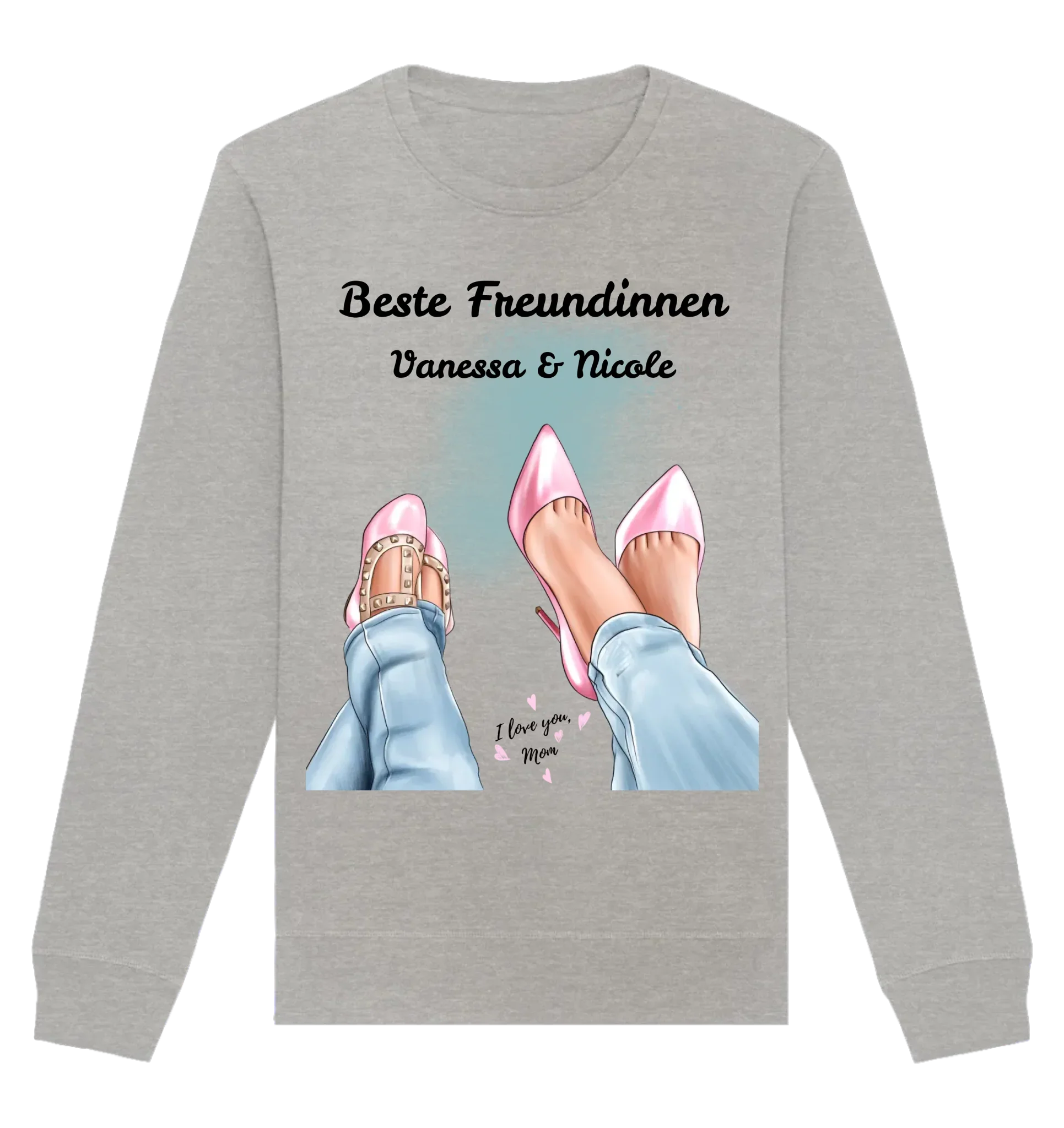 HalloGeschenk.de front-organic-basic-unisex-sweatshirt-c2c1c0-1116x