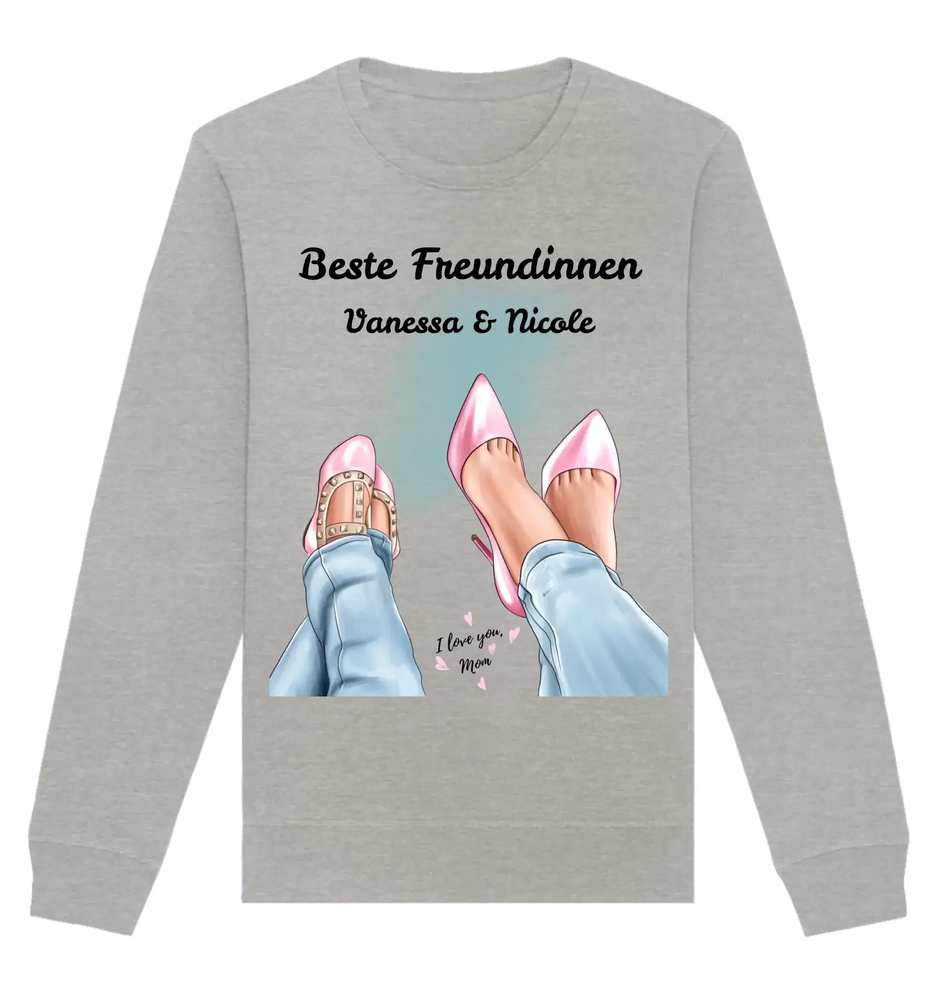 HalloGeschenk.de front-organic-basic-unisex-sweatshirt-c2c1c0-1116x