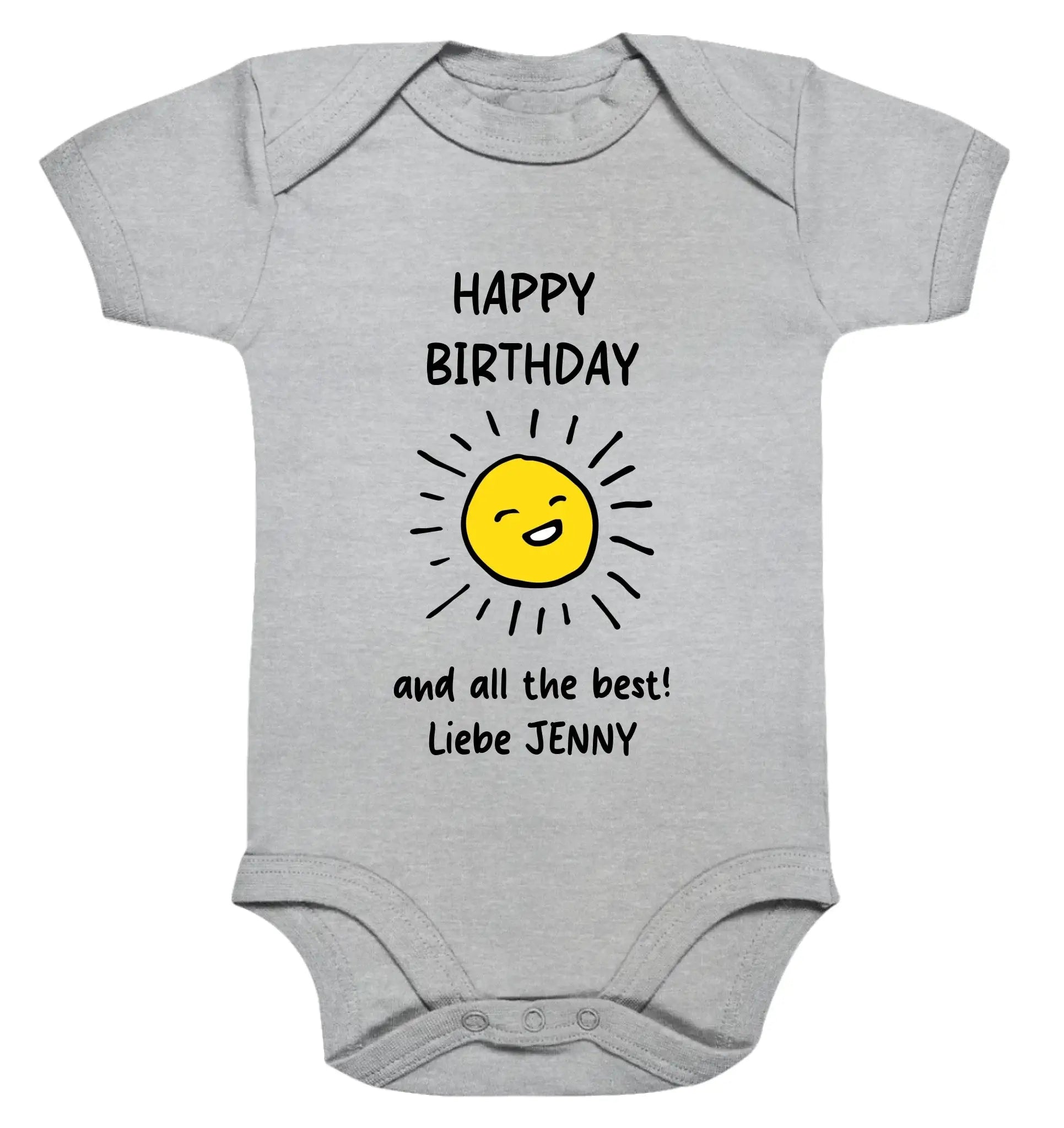 Geburtstag Motiv 2 • mehrere Artikel • ’Statement-Collection’ • Wunschtext • Mein - Premium Baby Bodysuit • Bio