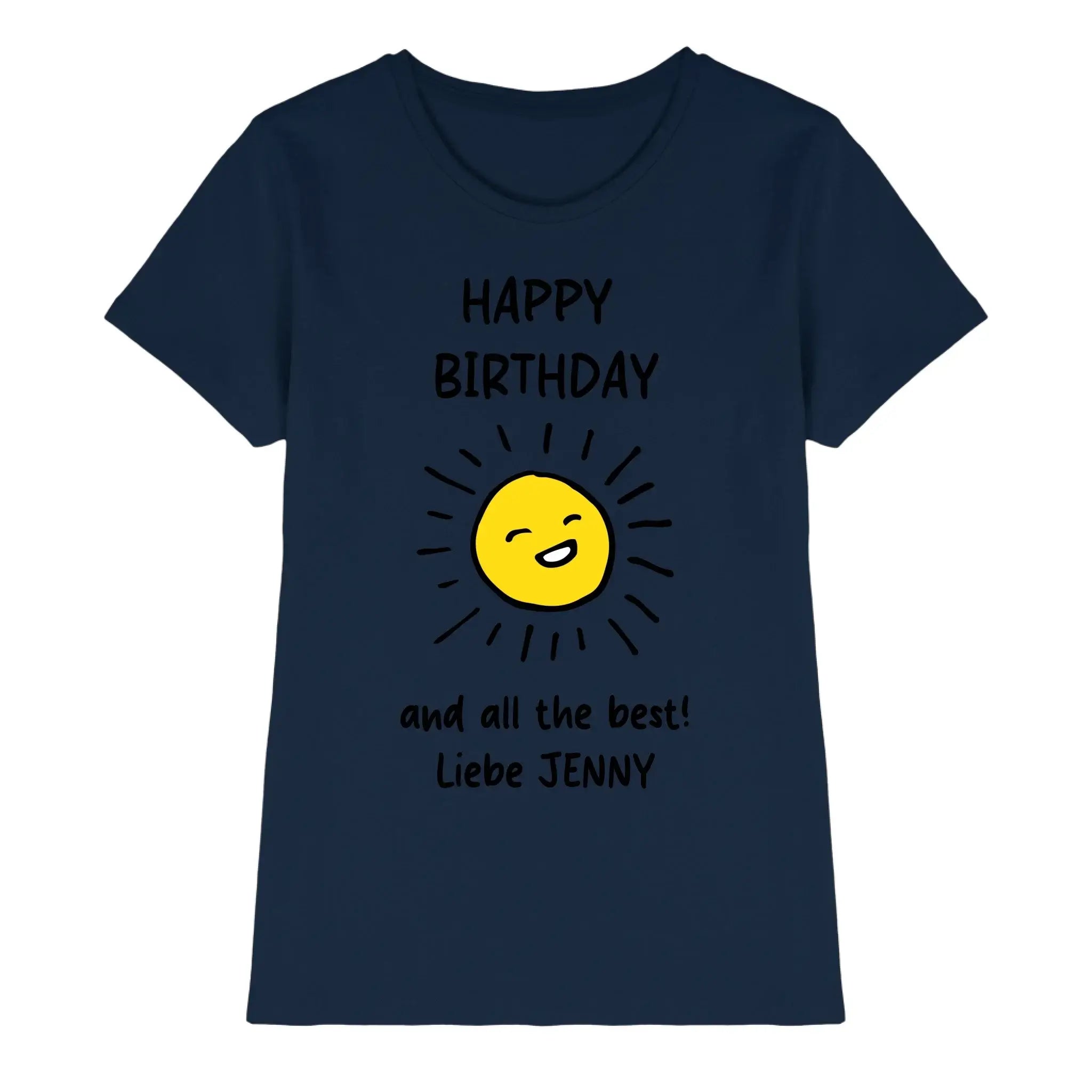 Geburtstag Motiv 3 • mehrere Artikel • ’Statement-Collection’ • Wunschtext • Mein - Premium Damen T-Shirt Bio / Navy