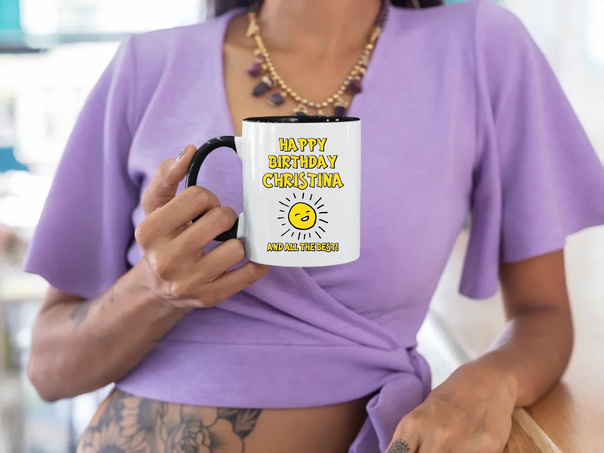 11-oz-color-rim-mug-mockup-of-a-tattooed-woman-leaning-on-a-bar-27841