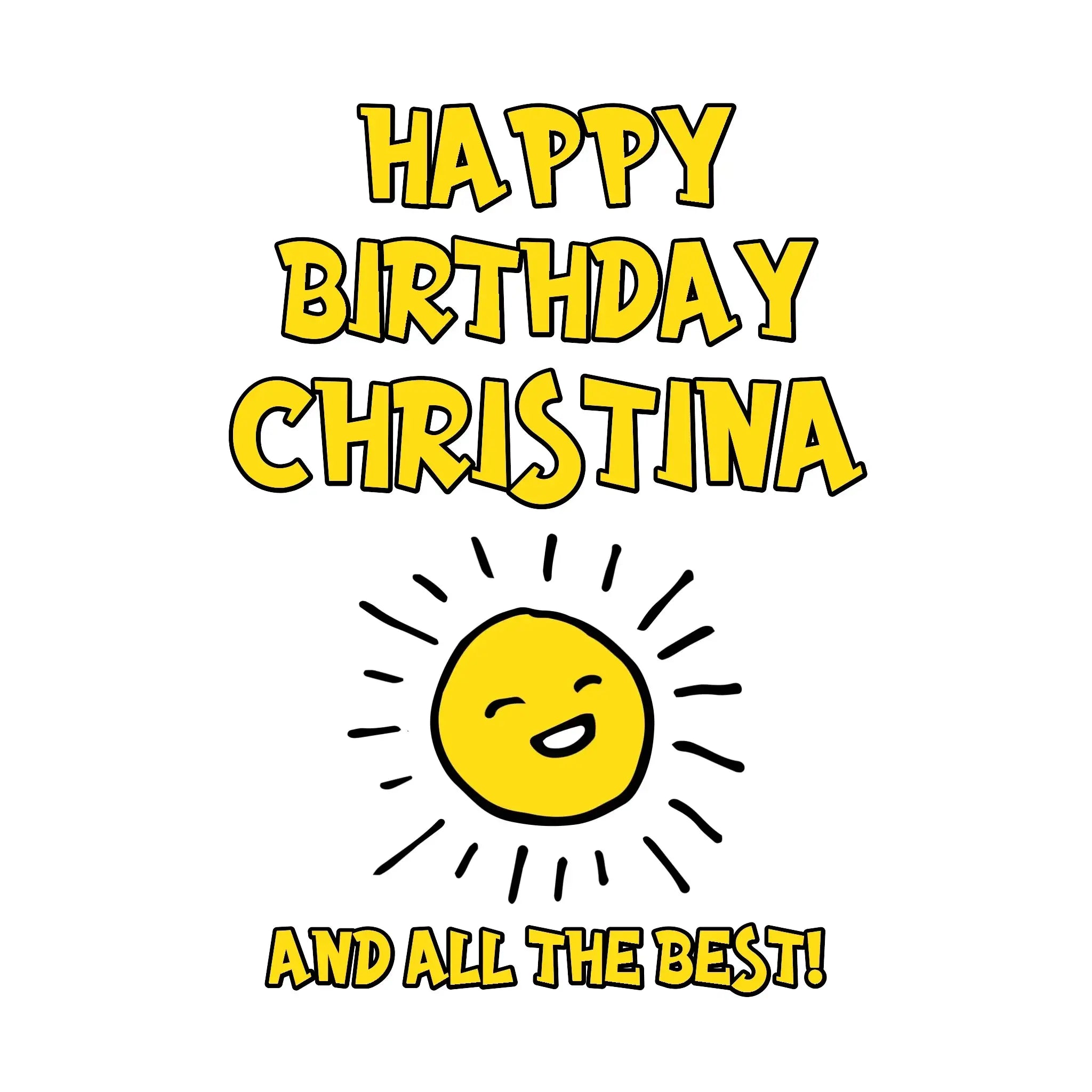 Geburtstagsdesign mit Wunschname (personalisierbare Motive) - Sticker 20x20 cm (ausgestanzt) / White / OneSize