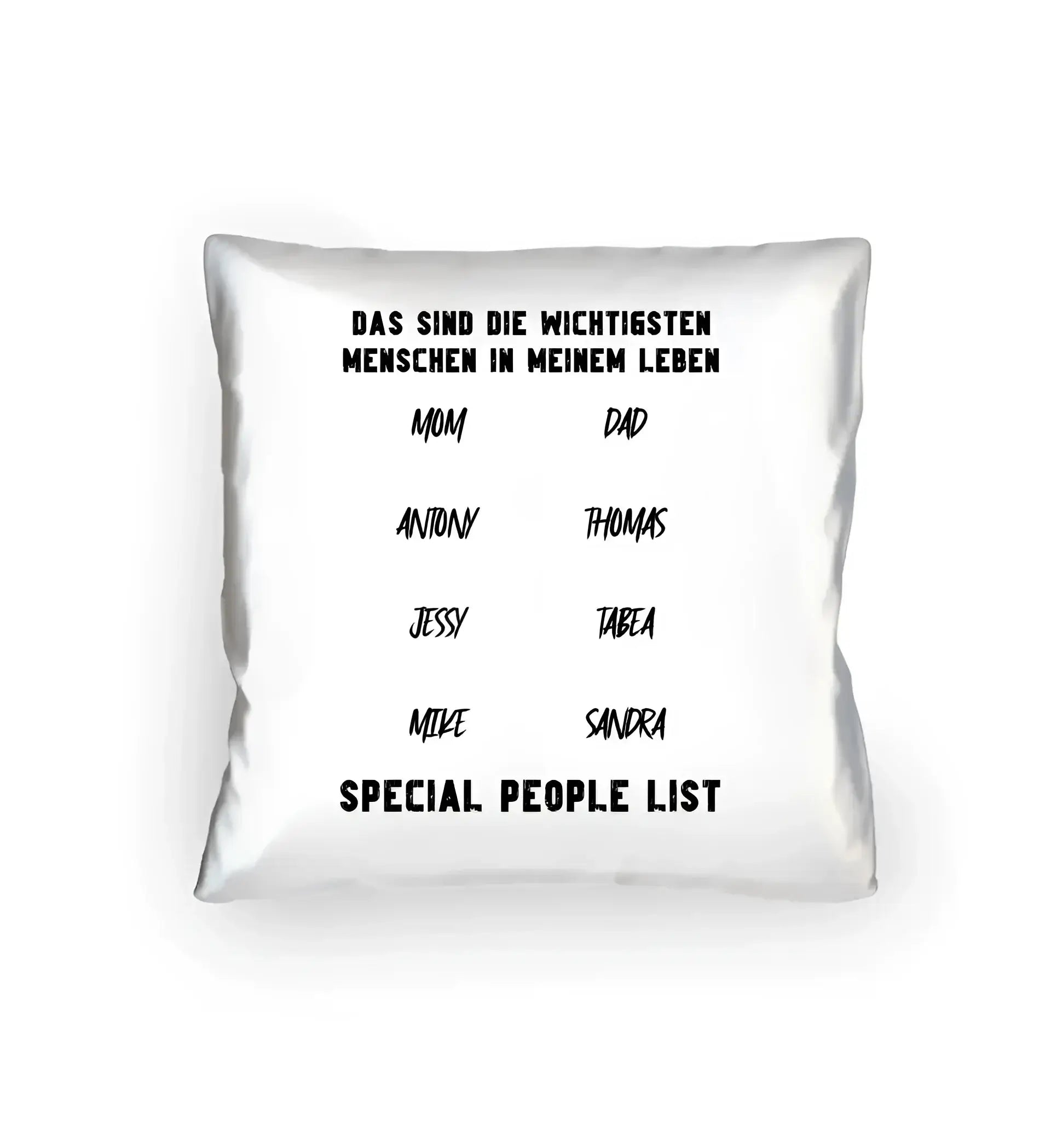 Gestalte den Text - Kissen 40x40 cm