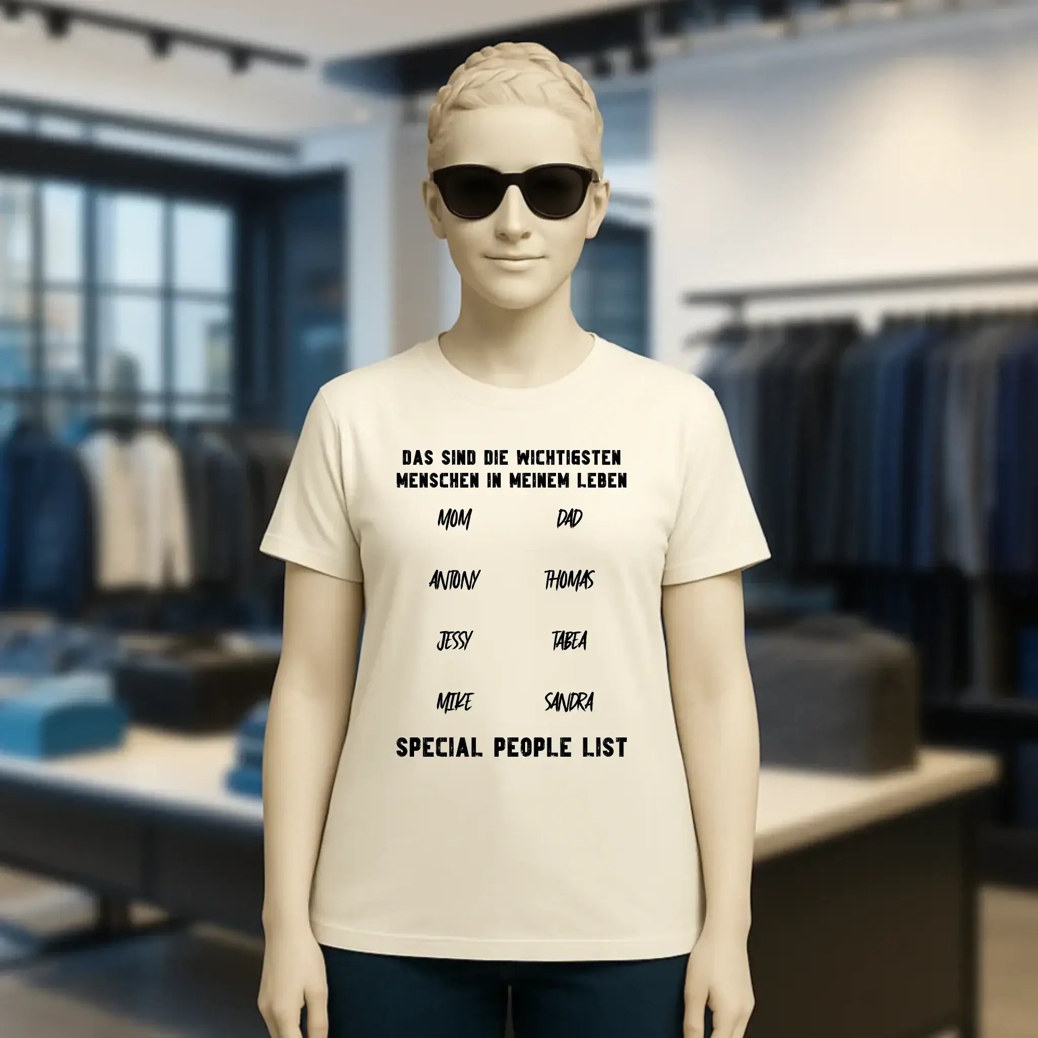 Gestalte den Text - Ladies Premium T-Shirt XS-2XL aus Bio-Baumwolle für Damen