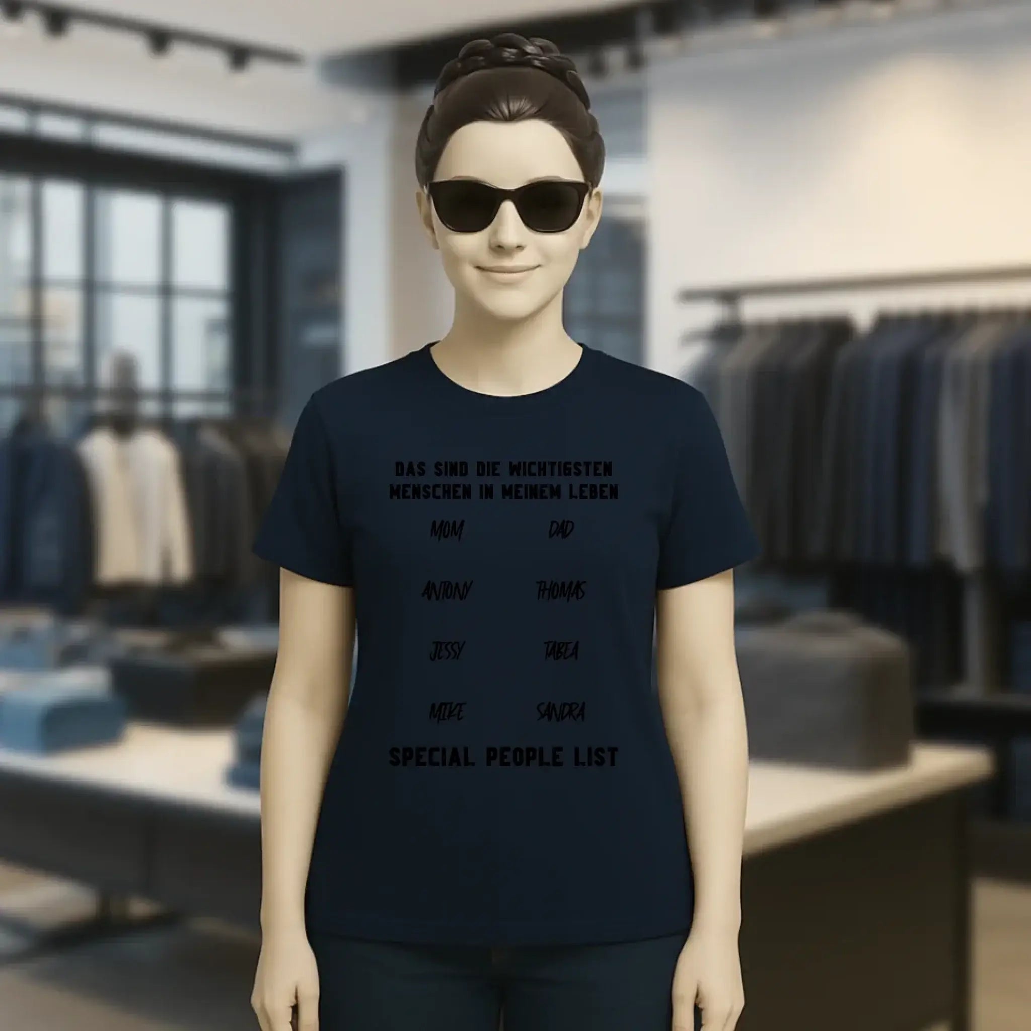 Gestalte den Text - Ladies Premium T-Shirt XS-2XL aus Bio-Baumwolle für Damen