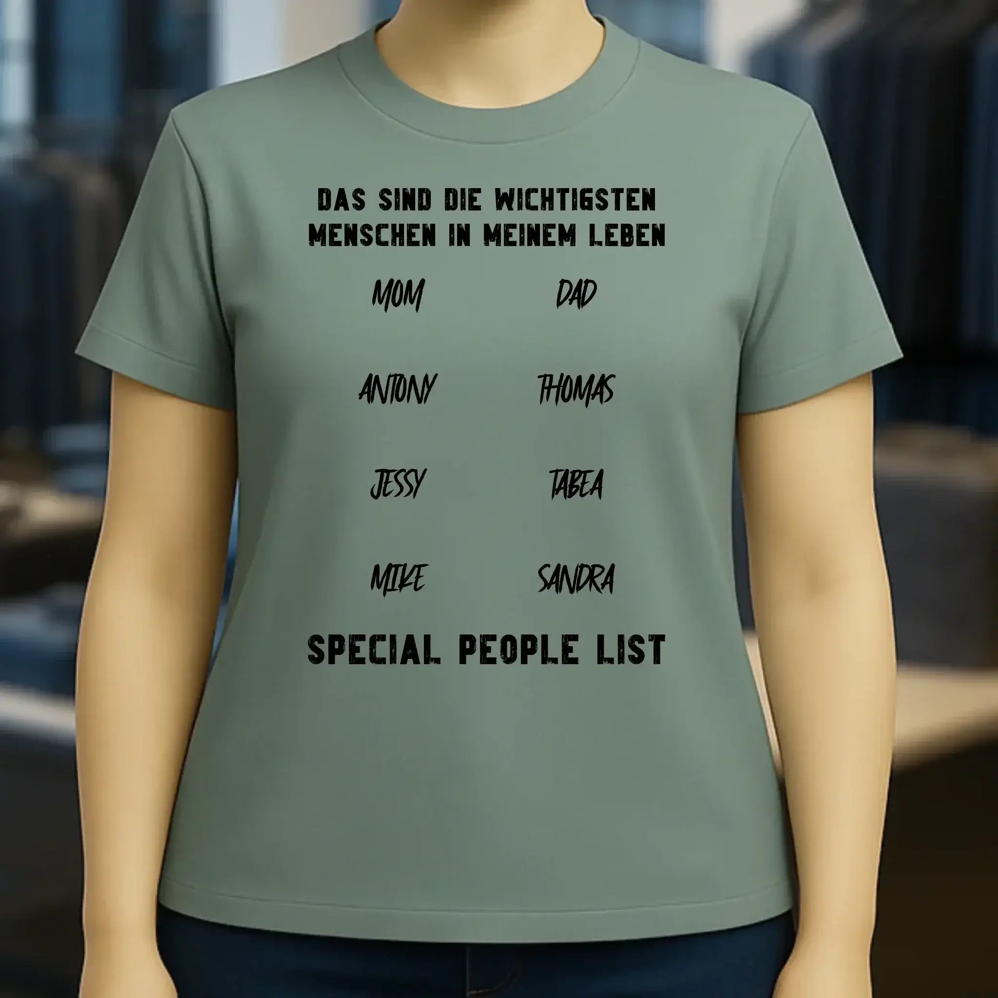 Gestalte den Text - Ladies Premium T-Shirt XS-2XL aus Bio-Baumwolle für Damen