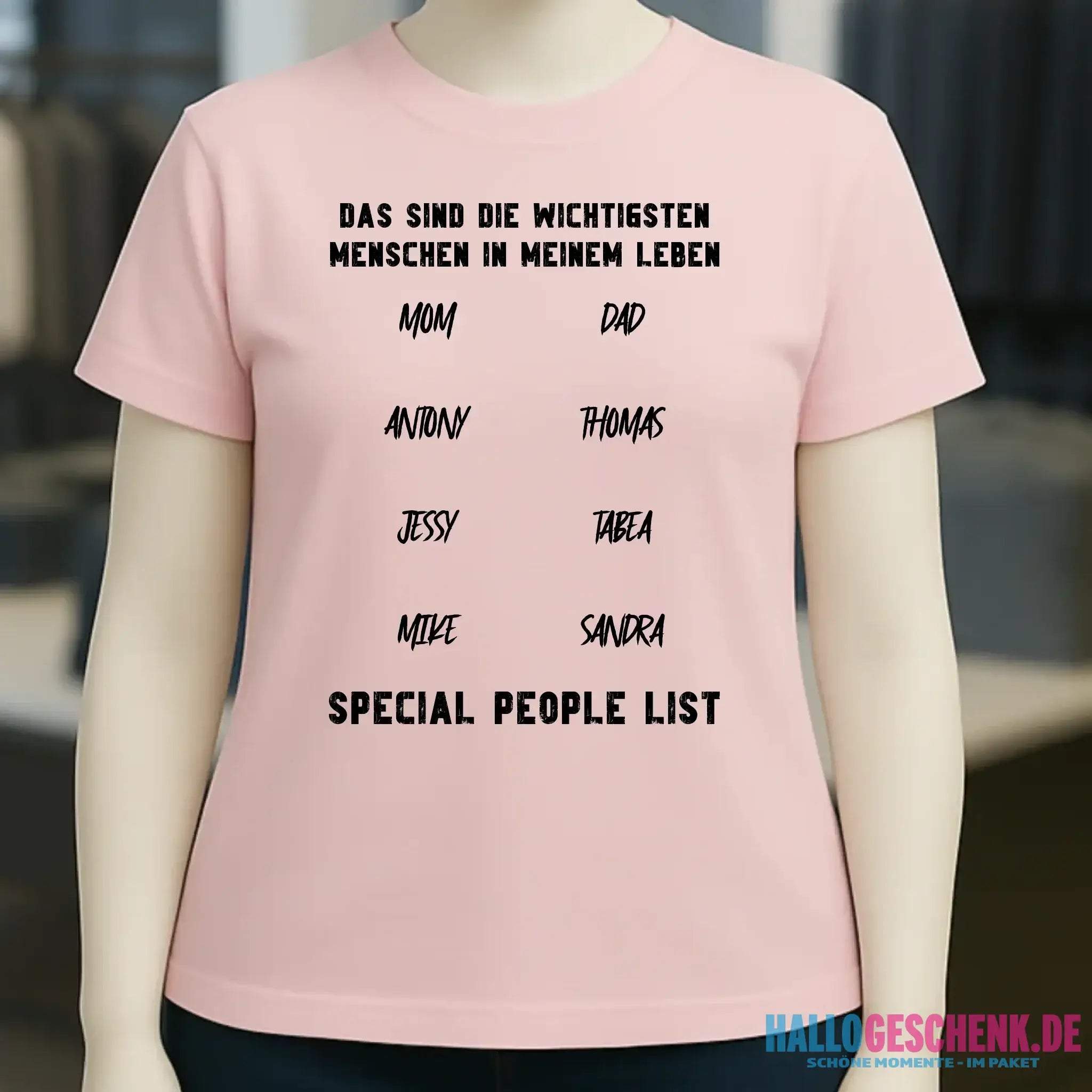 Gestalte den Text - Ladies Premium T-Shirt XS-2XL aus Bio-Baumwolle für Damen