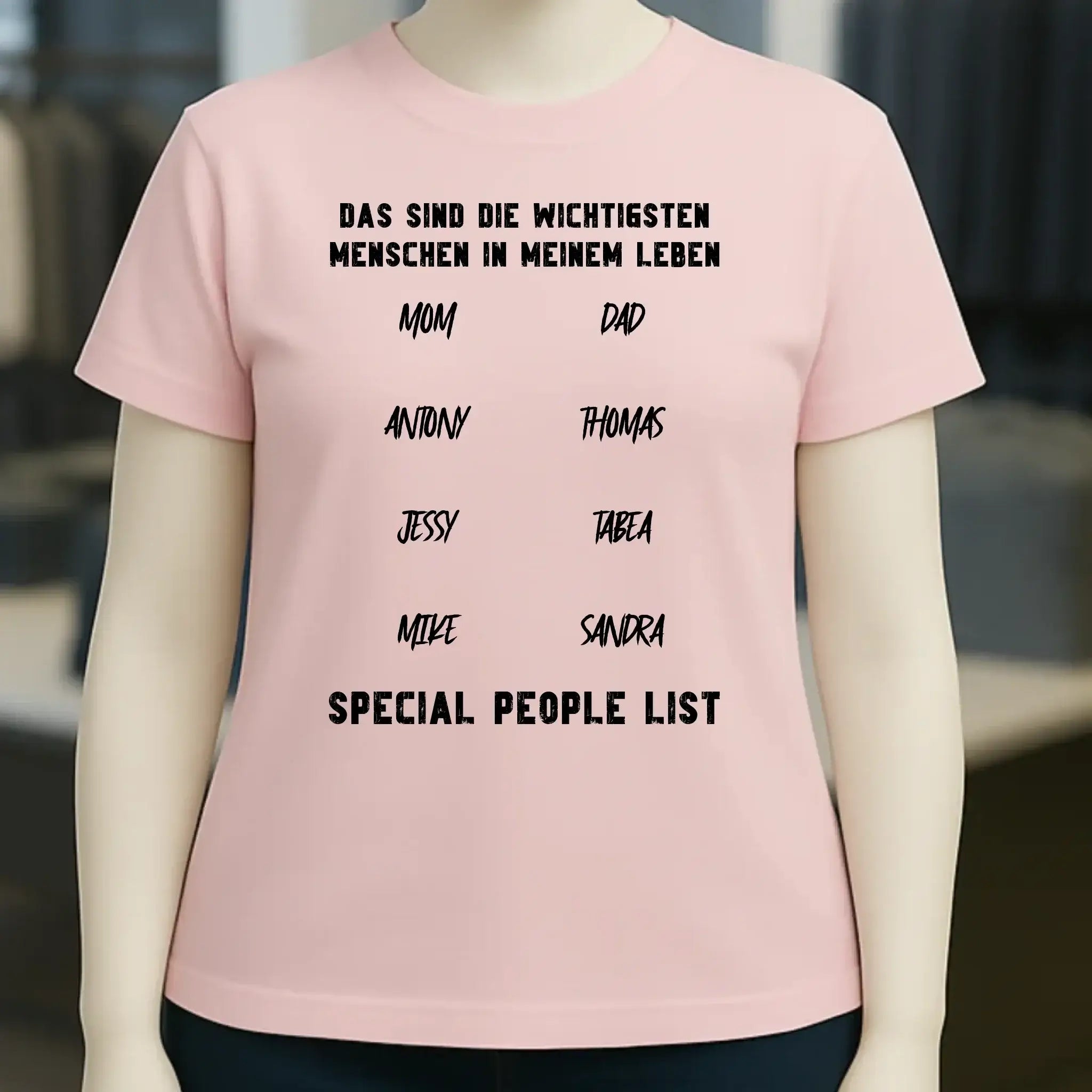Gestalte den Text - Ladies Premium T-Shirt XS-2XL aus Bio-Baumwolle für Damen