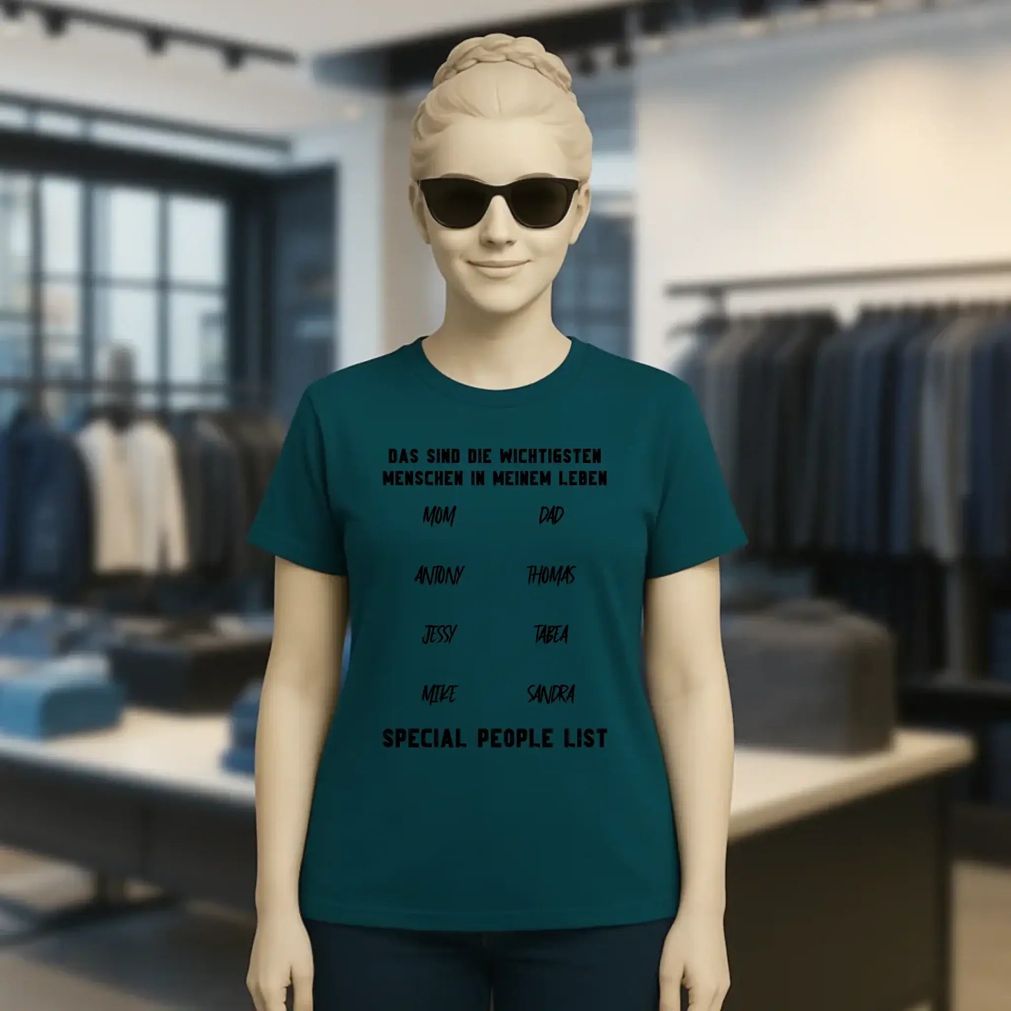 Gestalte den Text - Ladies Premium T-Shirt XS-2XL aus Bio-Baumwolle für Damen