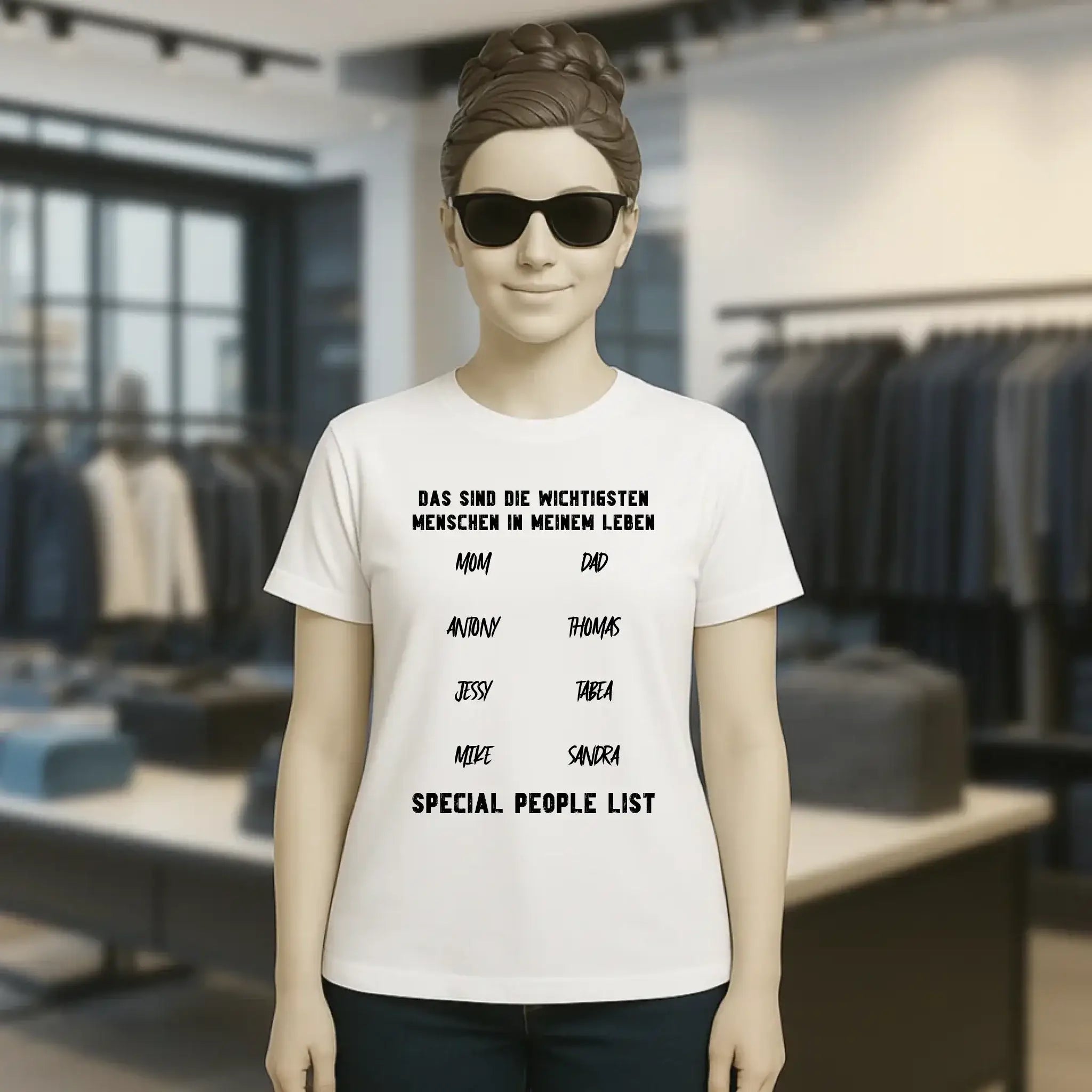 Gestalte den Text - Ladies Premium T-Shirt XS-2XL aus Bio-Baumwolle für Damen