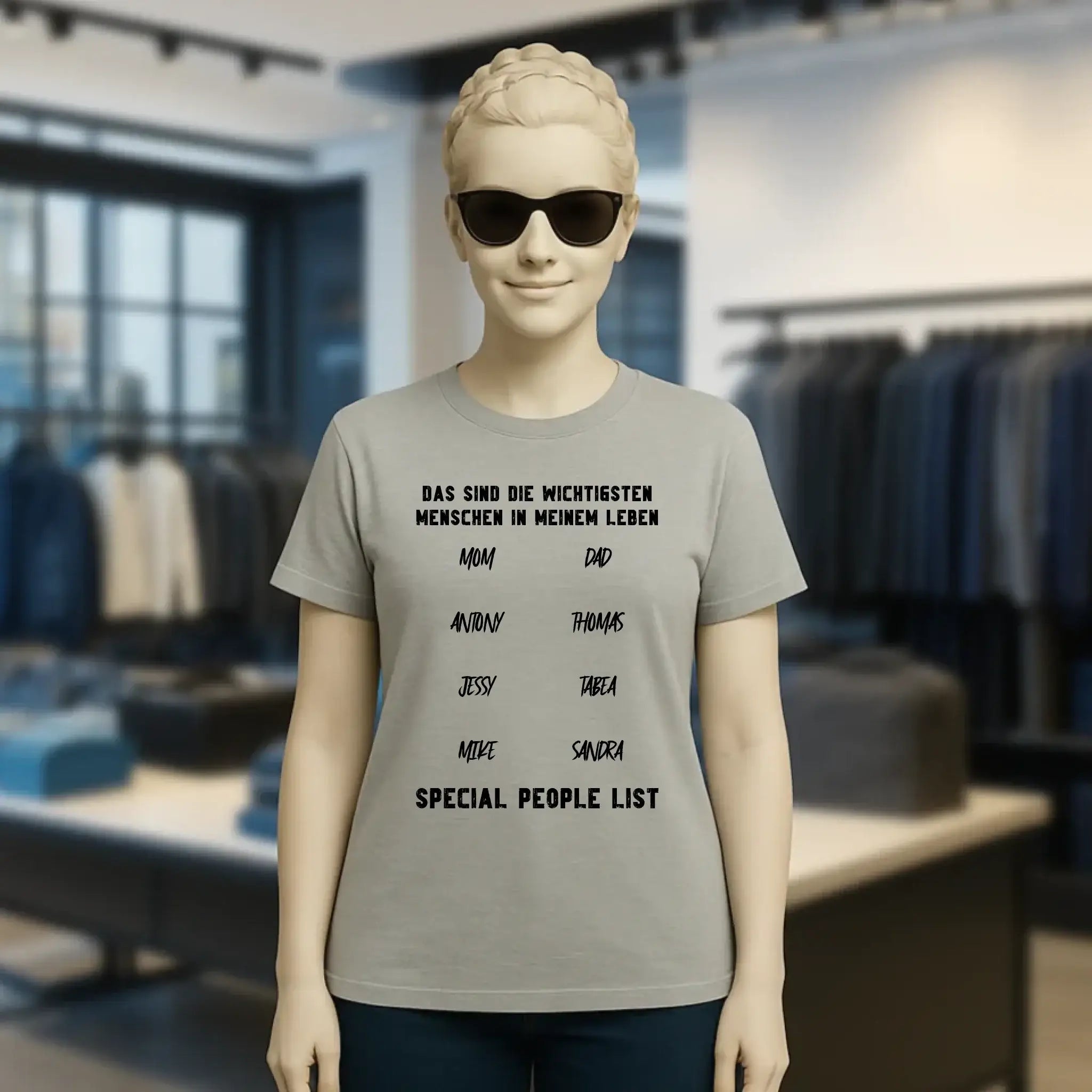 Gestalte den Text - Ladies Premium T-Shirt XS-2XL aus Bio-Baumwolle für Damen