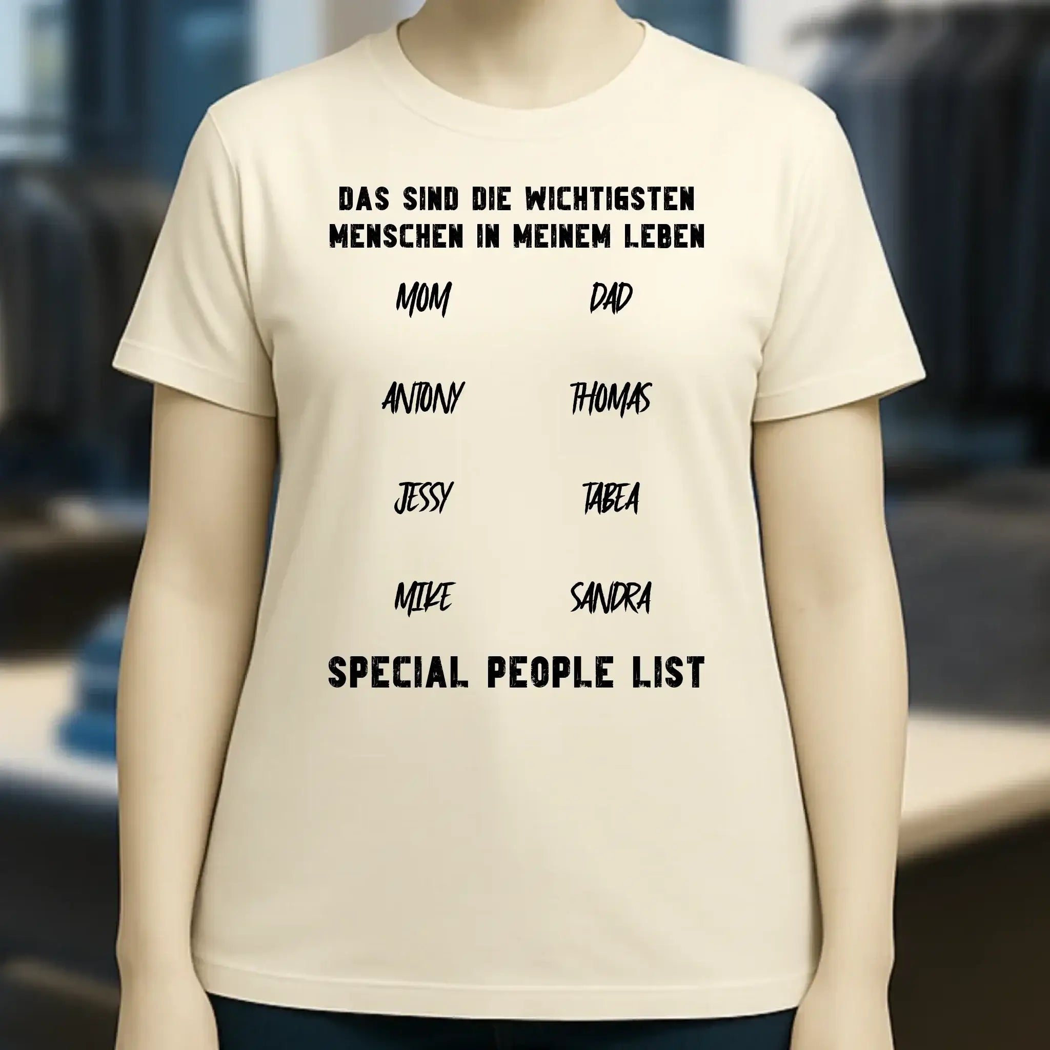 Gestalte den Text - Ladies Premium T-Shirt XS-2XL aus Bio-Baumwolle für Damen