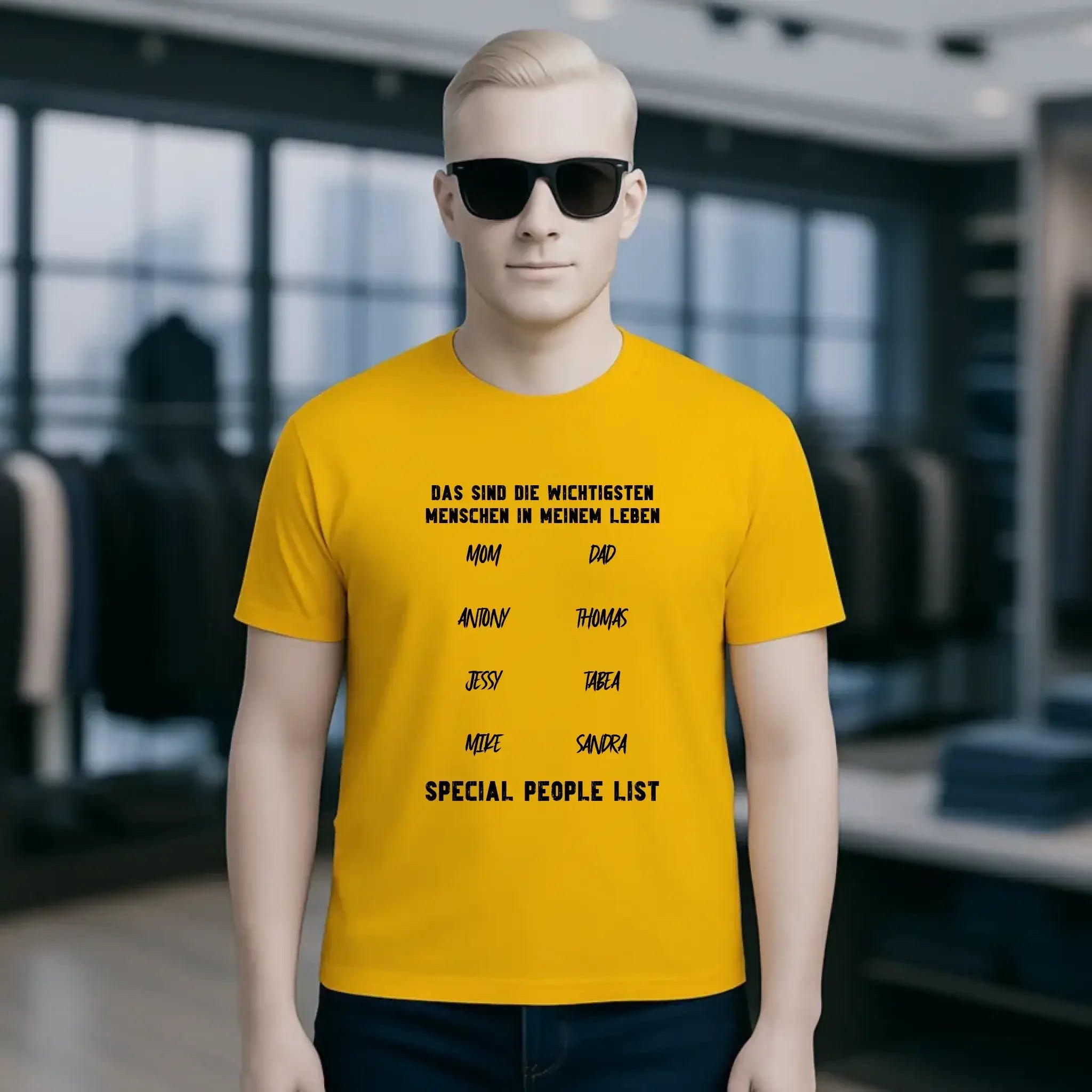 Gestalte den Text personalisierbar - Unisex Premium T-Shirt XS-5XL aus Bio-Baumwolle für Damen & Herren