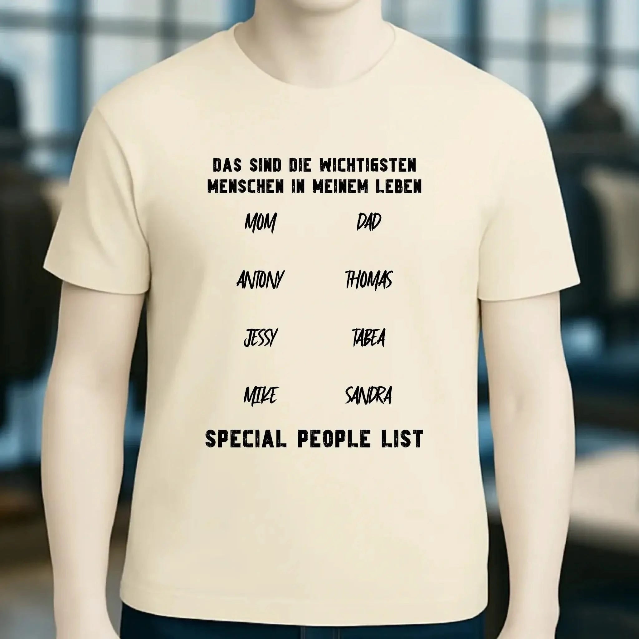 Gestalte den Text personalisierbar - Unisex Premium T-Shirt XS-5XL aus Bio-Baumwolle für Damen & Herren