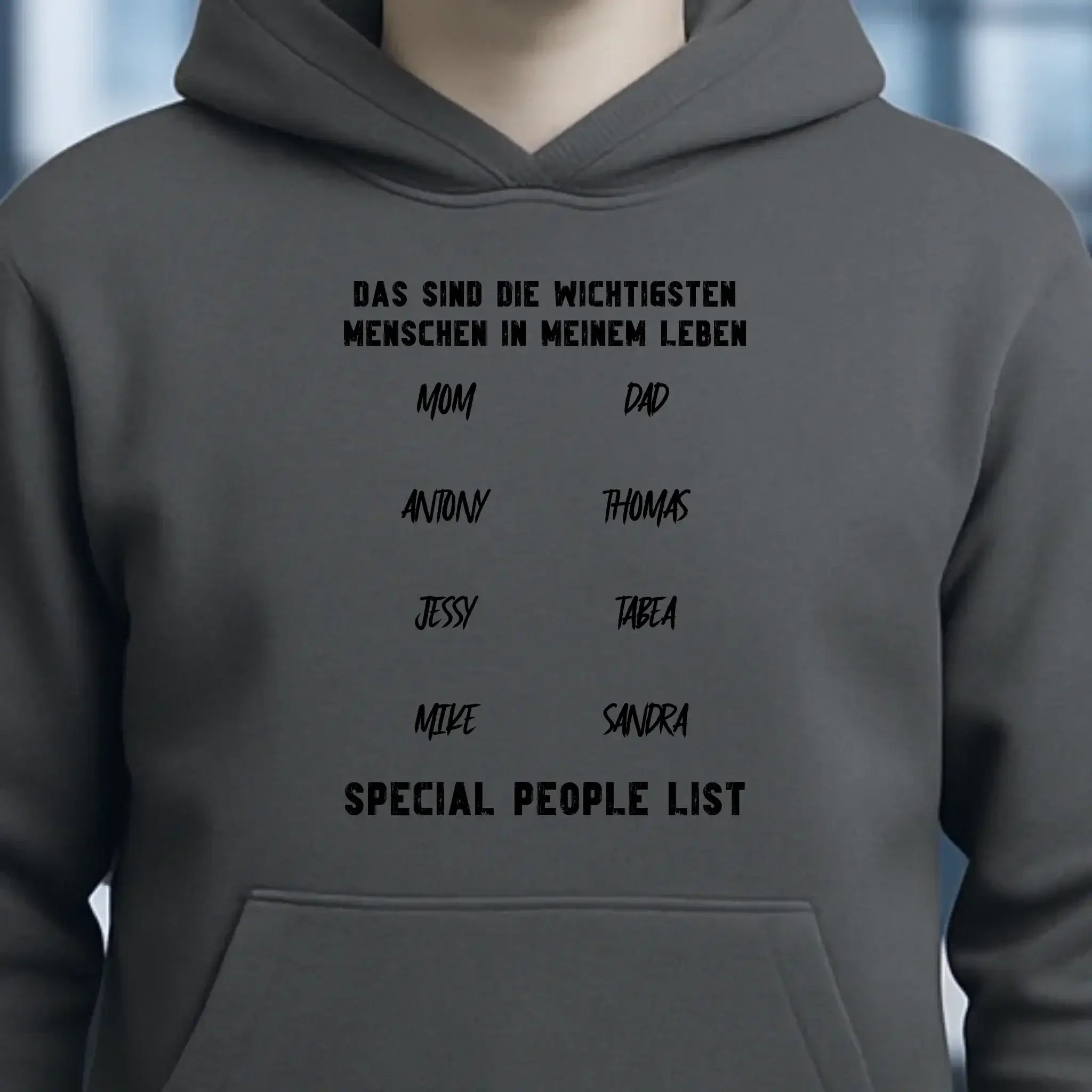 Gestalte den Text - Unisex Premium Hoodie XS-5XL aus Bio-Baumwolle für Damen & Herren