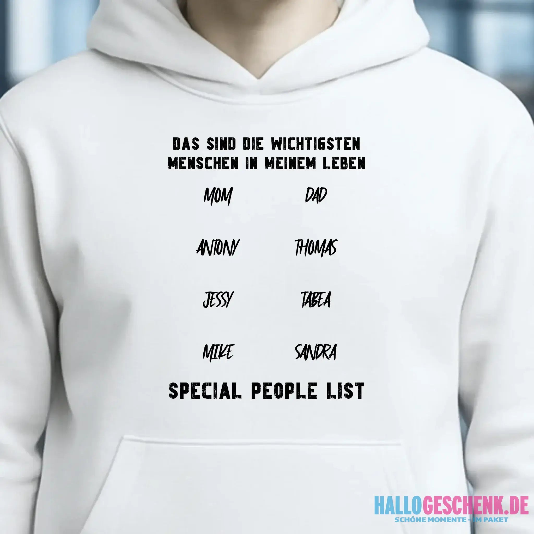 Gestalte den Text - Unisex Premium Hoodie XS-5XL aus Bio-Baumwolle für Damen & Herren
