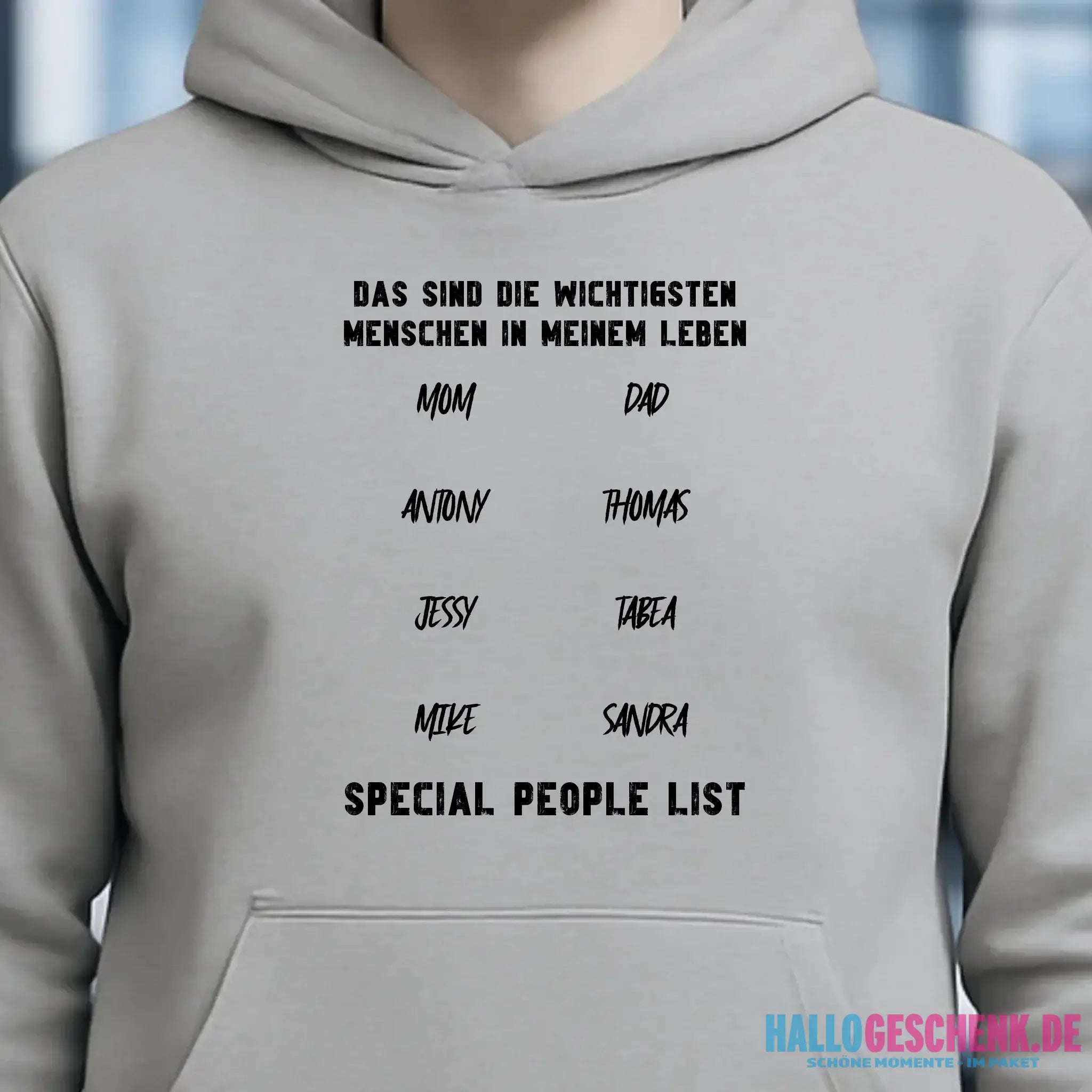Gestalte den Text - Unisex Premium Hoodie XS-5XL aus Bio-Baumwolle für Damen & Herren