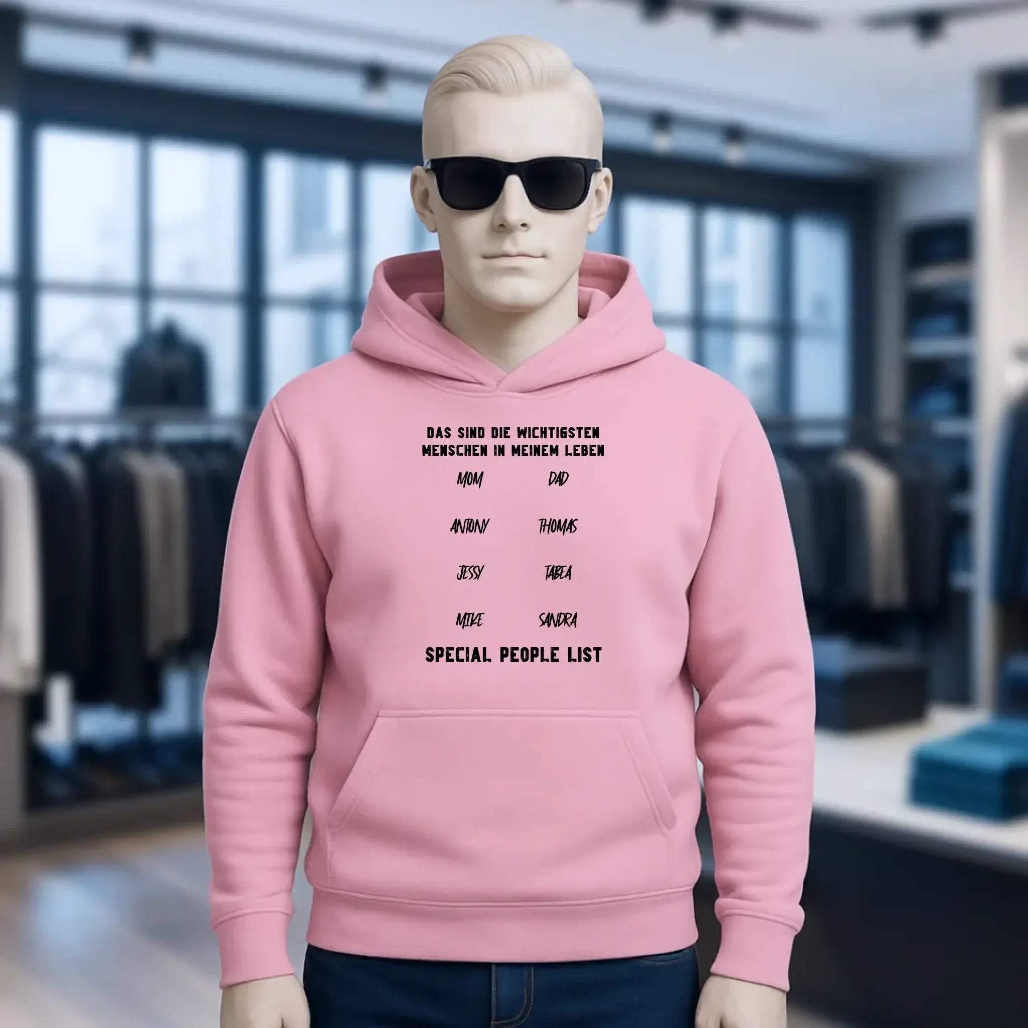 Gestalte den Text - Unisex Premium Hoodie XS-5XL aus Bio-Baumwolle für Damen & Herren
