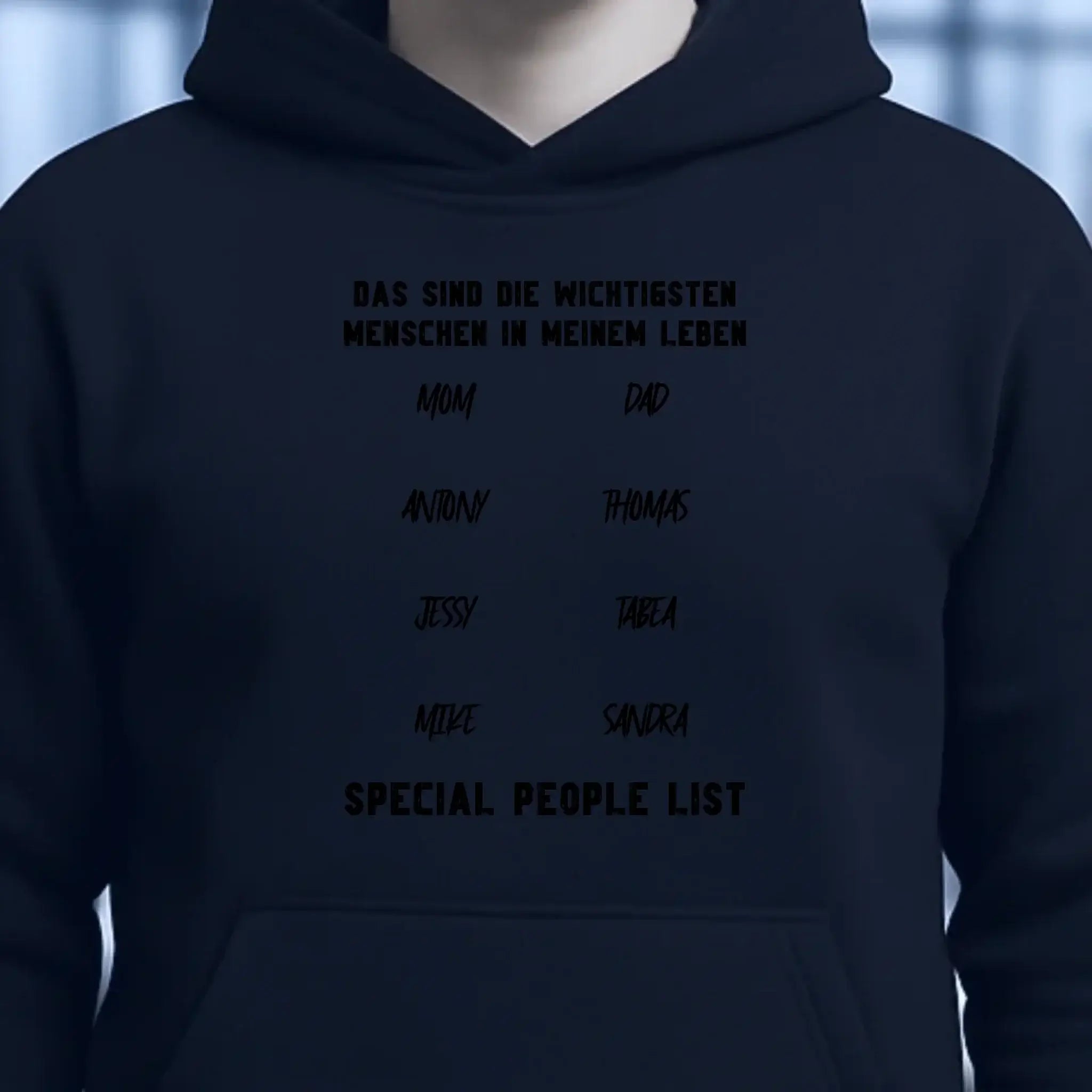 Gestalte den Text - Unisex Premium Hoodie XS-5XL aus Bio-Baumwolle für Damen & Herren