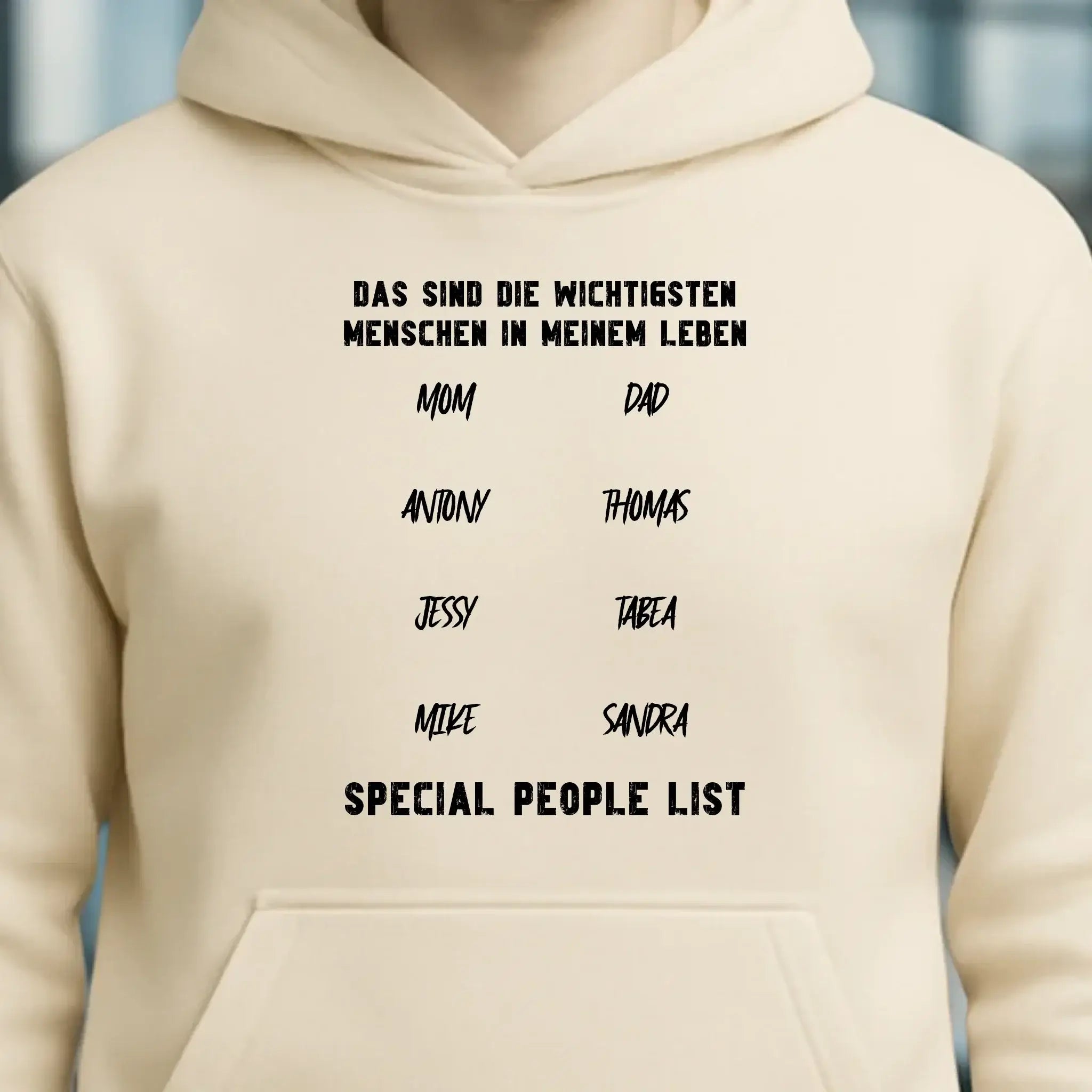 Gestalte den Text - Unisex Premium Hoodie XS-5XL aus Bio-Baumwolle für Damen & Herren