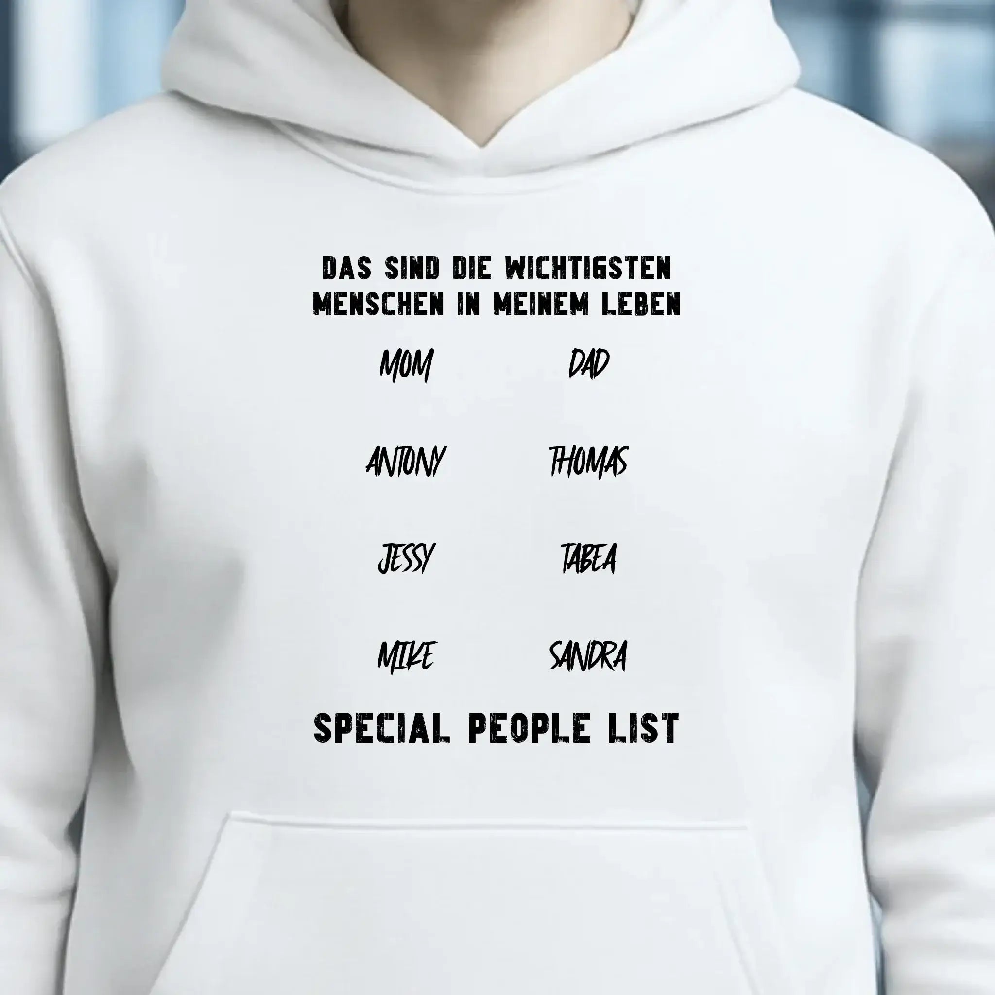 Gestalte den Text - Unisex Premium Hoodie XS-5XL aus Bio-Baumwolle für Damen & Herren