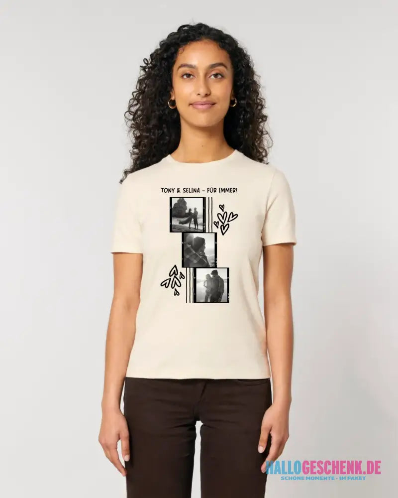 Gestalte ein Fotomotiv • Damen T-Shirt • Bio-Baumwolle • Premium-Qualität - Gestalte ein Fotomotiv