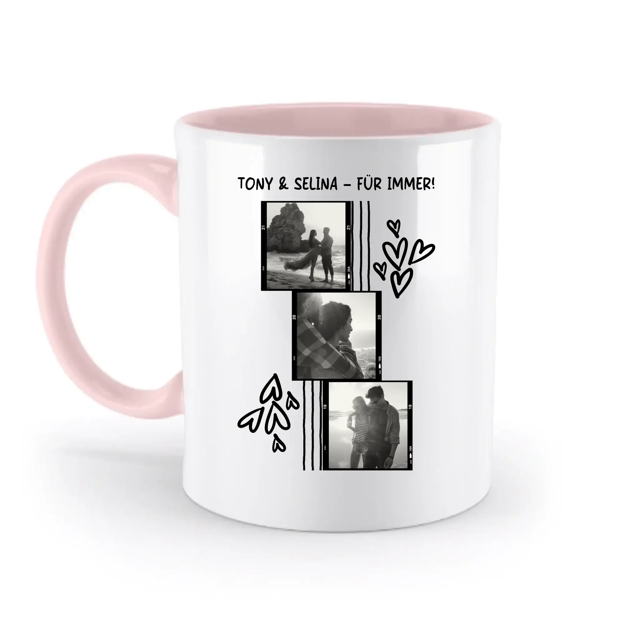 Gestalte ein Fotomotiv • zweifarbige Tasse 330ml • spülmaschinengeeignet - Gestalte ein Fotomotiv