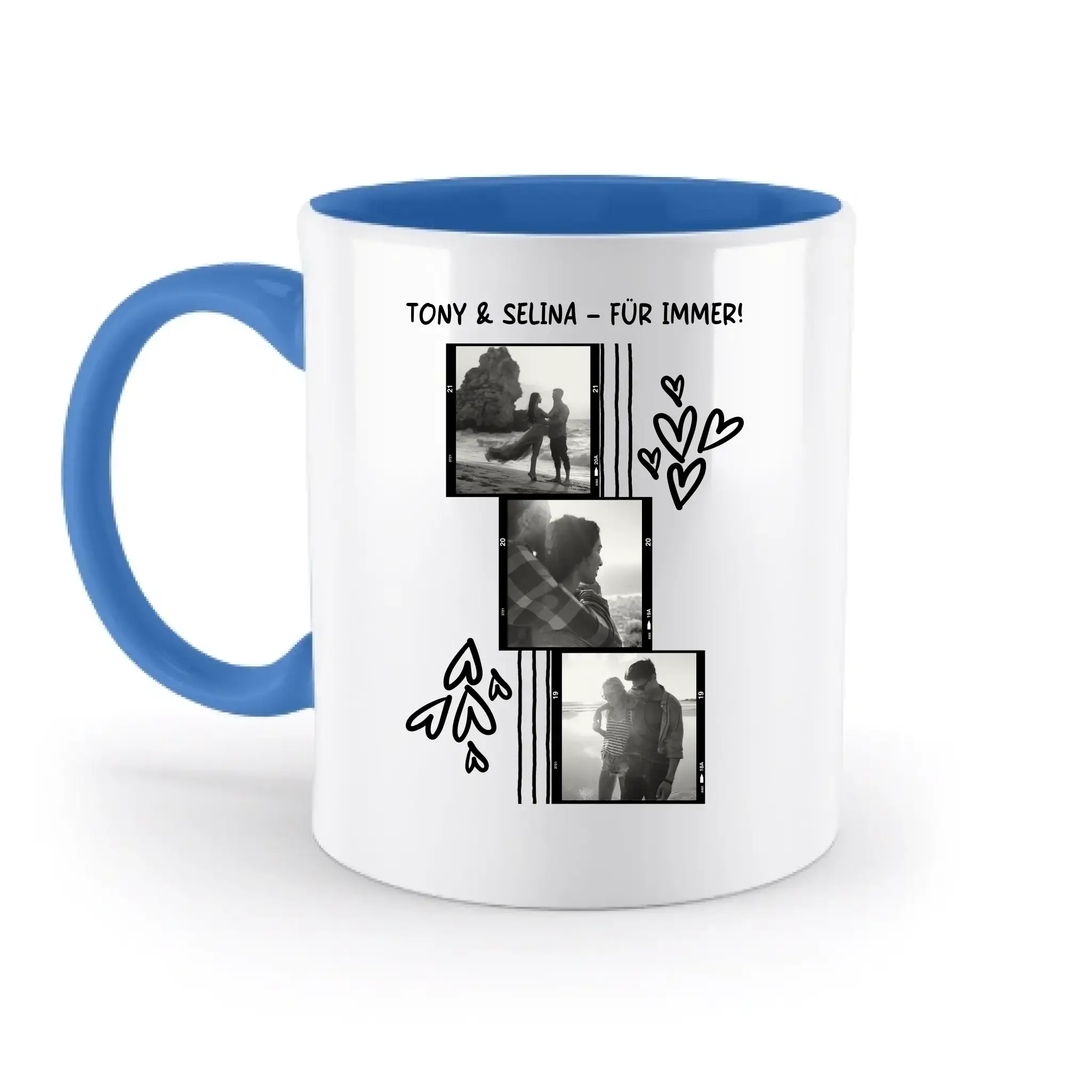 Gestalte ein Fotomotiv • zweifarbige Tasse 330ml • spülmaschinengeeignet - Gestalte ein Fotomotiv