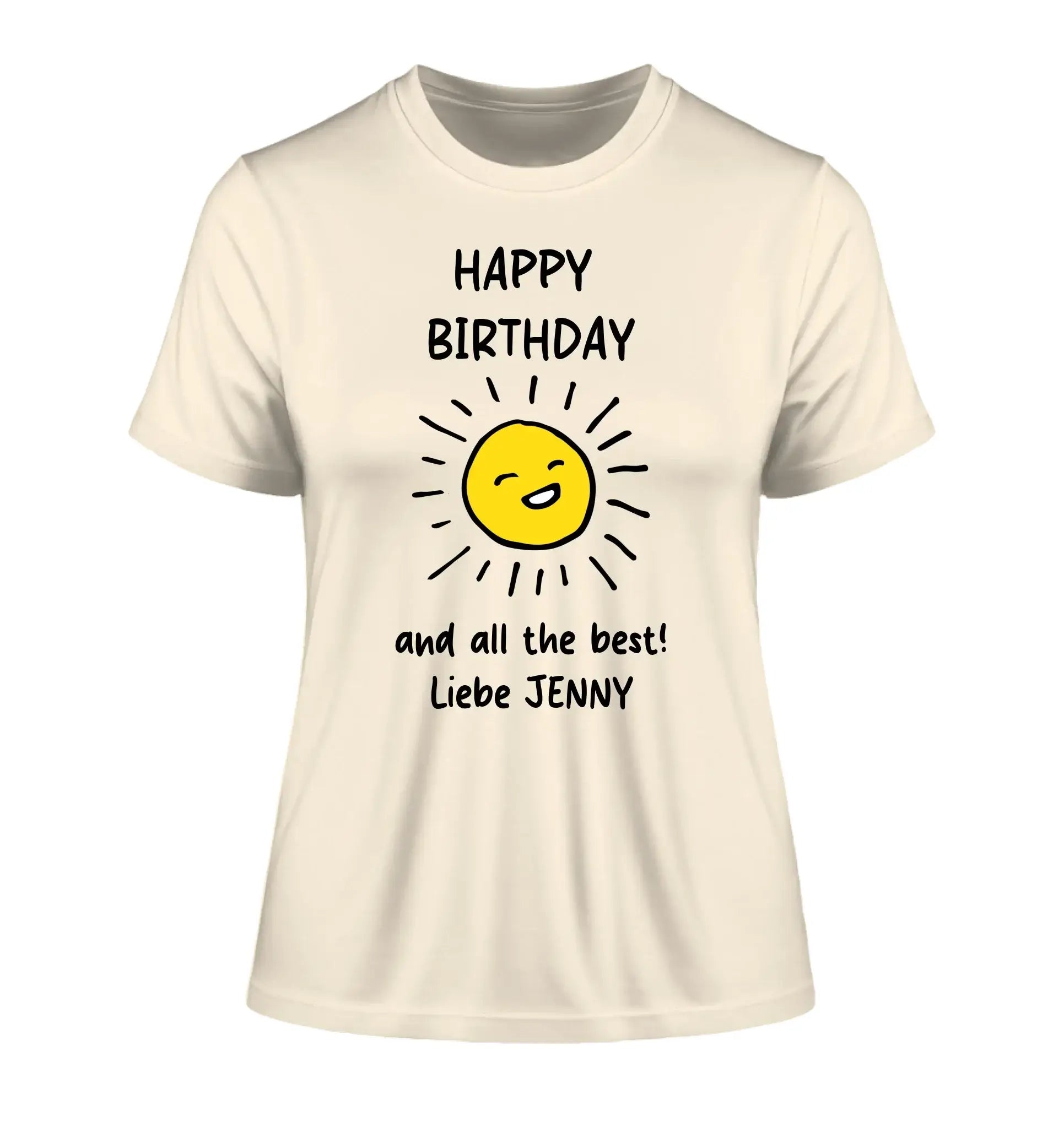 Gestalte ein Motiv: Wähle aus über 60 Vorlagen (personalisierbare Motive) - Damen T-Shirt (Fitted) • Bio / Natural