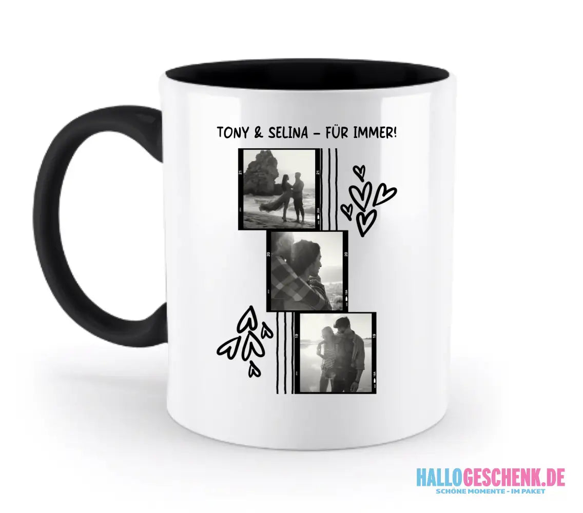 Gestalte ein Motiv • zweifarbige Tasse 330ml • spülmaschinengeeignet - FOTOMOTIV GESTALTEN • zweifarbige Tasse 330ml