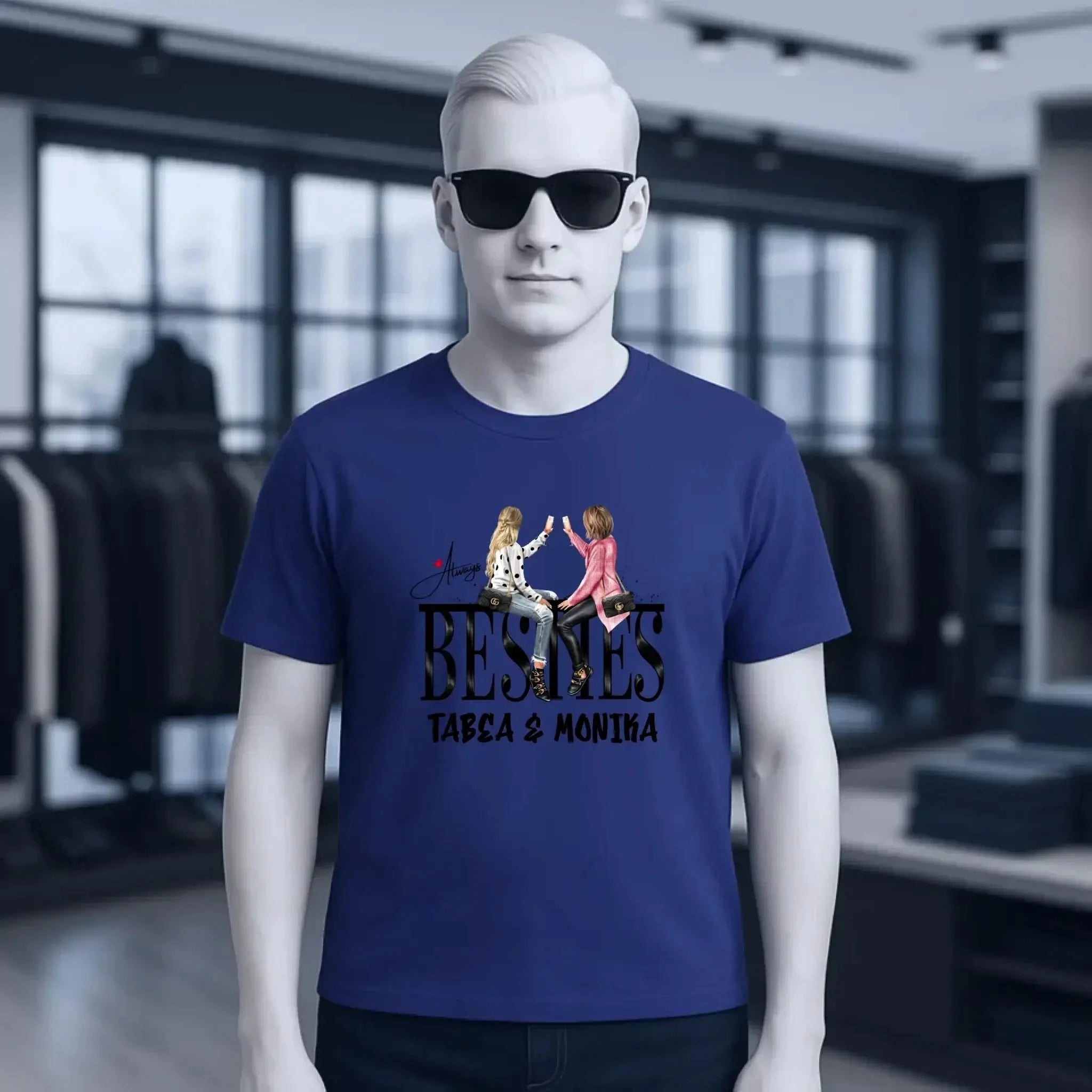 Girls on Text Besties • Unisex Premium T-Shirt XS-5XL aus Bio-Baumwolle für Damen & Herren • Exklusivdesign • personalisiert