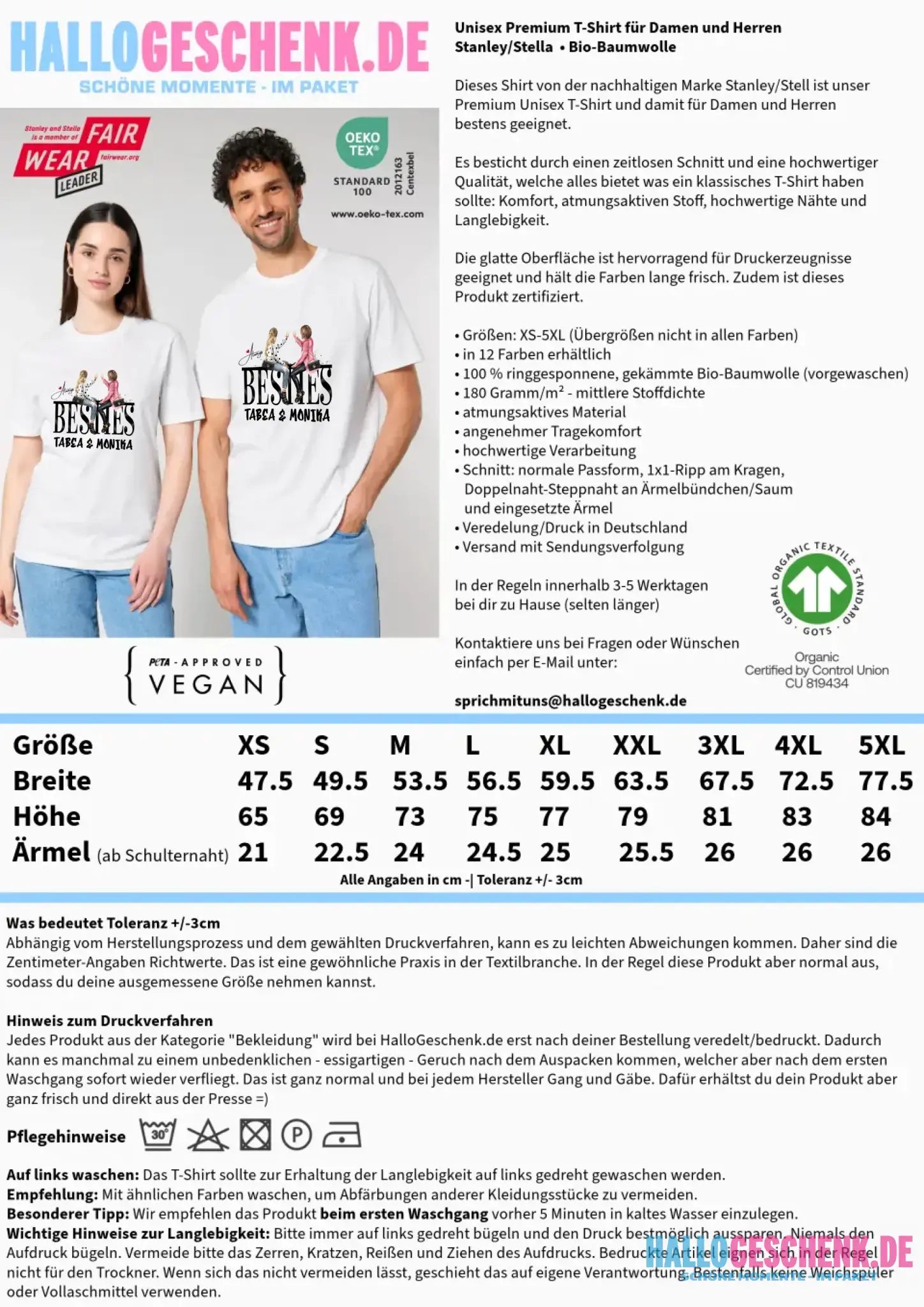 Girls on Text (Besties) • Unisex Premium T-Shirt XS-5XL aus Bio-Baumwolle für Damen & Herren • Exklusivdesign