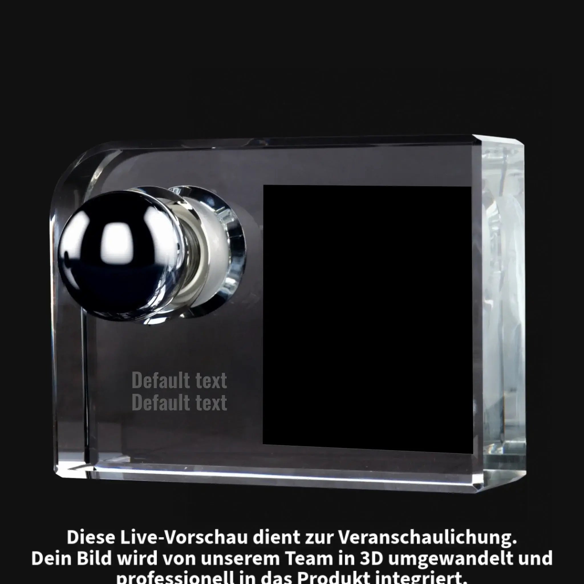 Glas-Leuchte 3D Foto Lasergravur-1