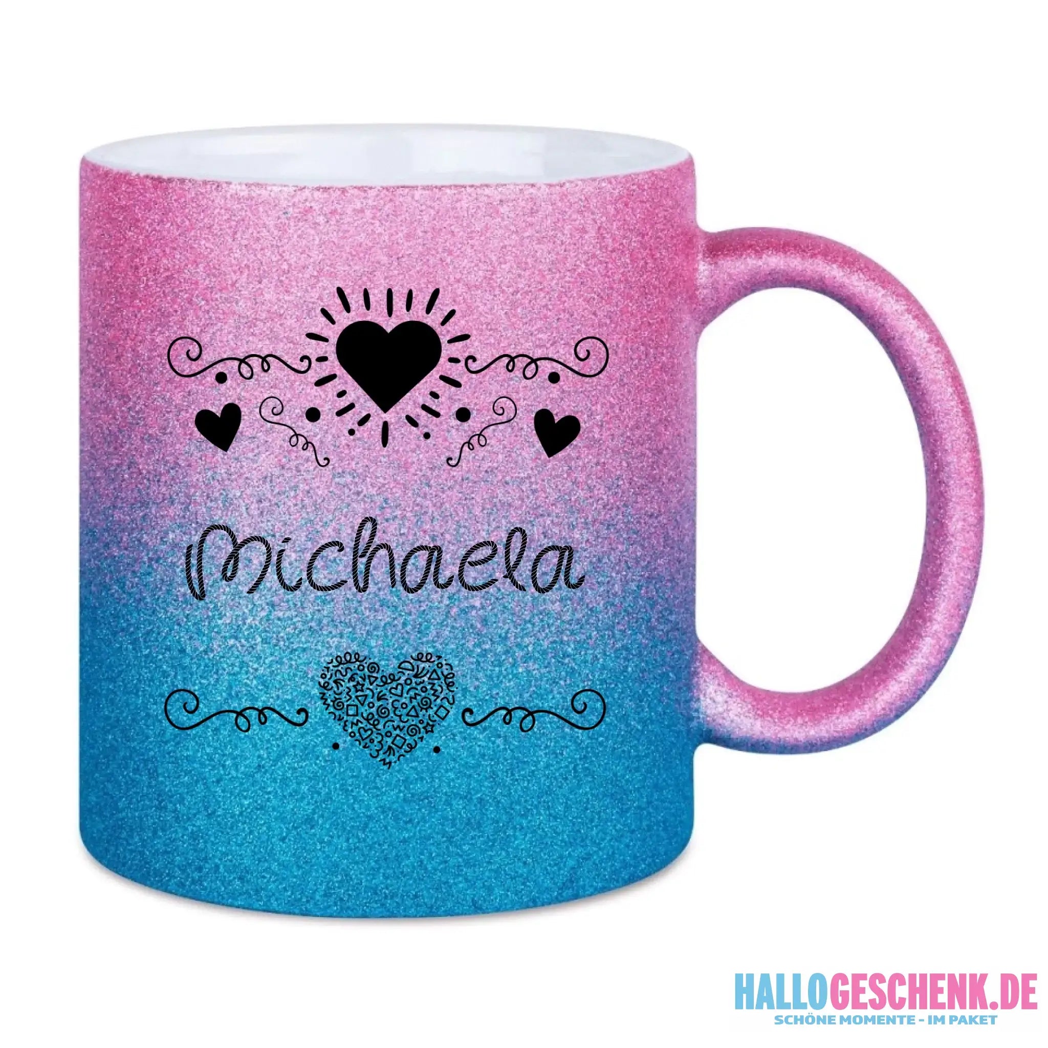 Glitzertassen in diversen Farben: Love 2 Design • Tasse • personalisiert