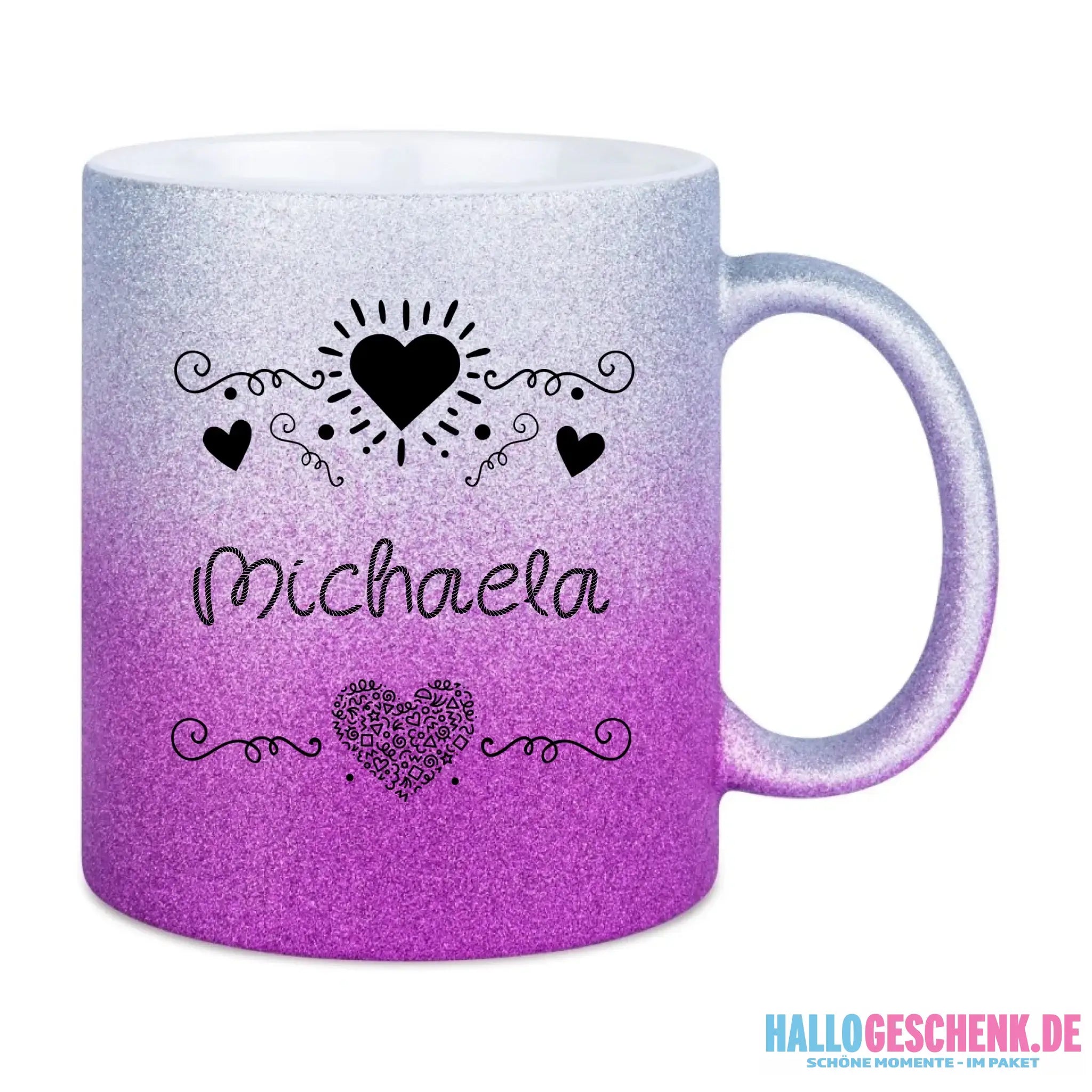 Glitzertassen in diversen Farben: Love 2 Design • Tasse • personalisiert