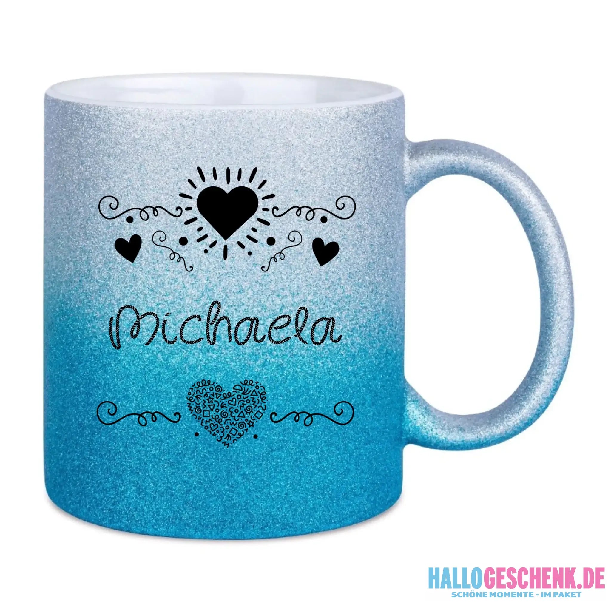 Glitzertassen in diversen Farben: Love 2 Design • Tasse • personalisiert
